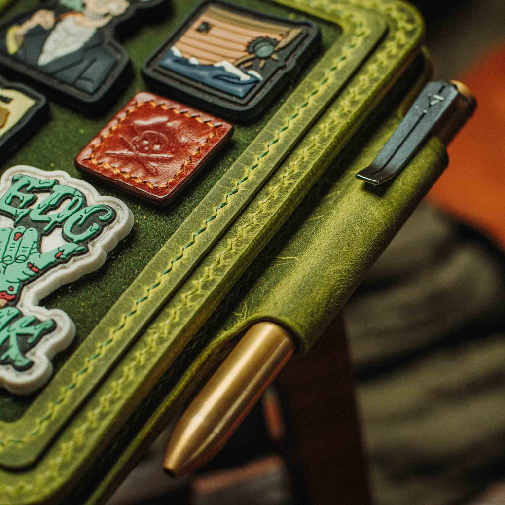 Passport Travel Wallet - Quartermaster v2 | Leather Velcro Organizer | Field Notes Holder Pirate Goods