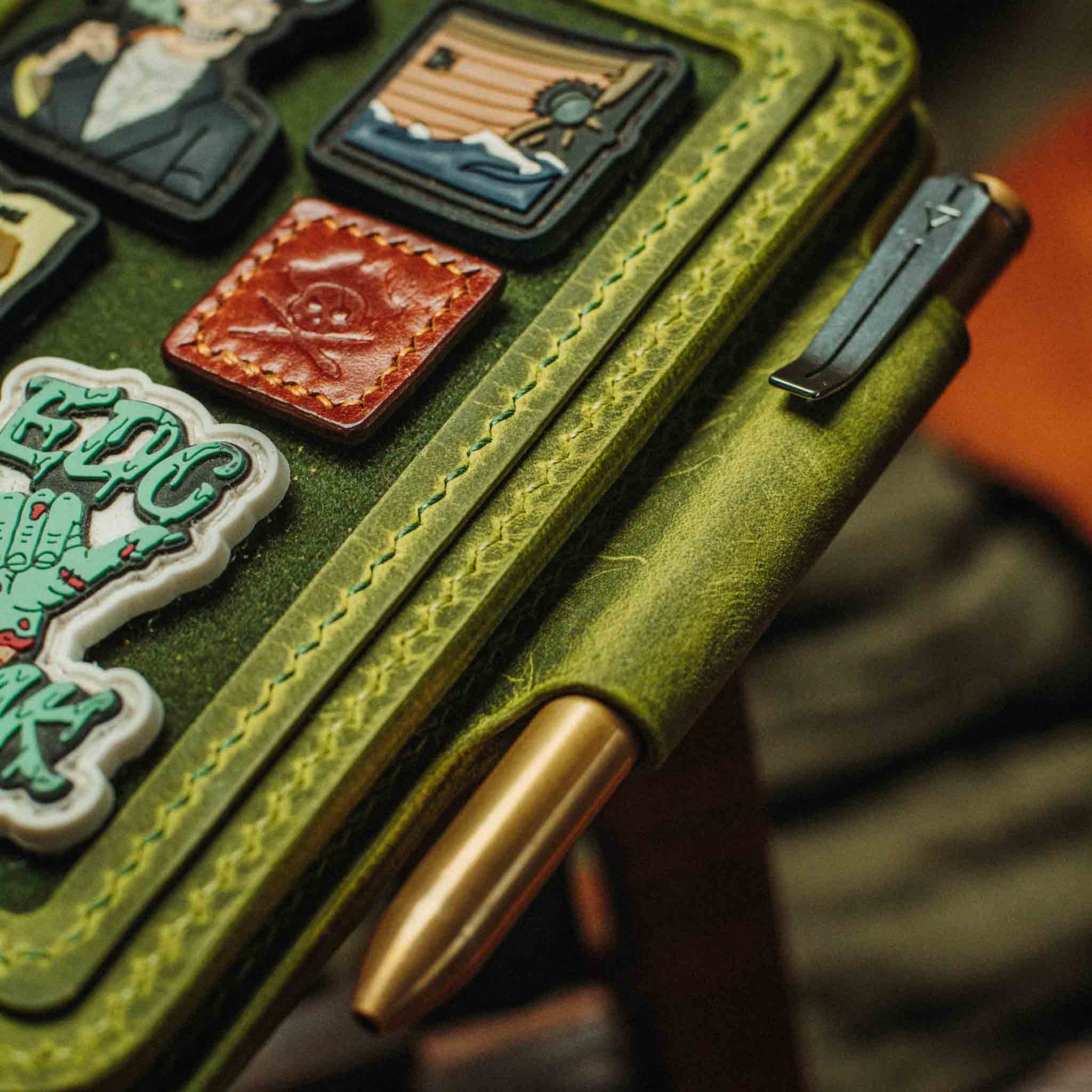 Passport Travel Wallet - Quartermaster v2 | Leather Velcro Organizer | Field Notes Holder Pirate Goods