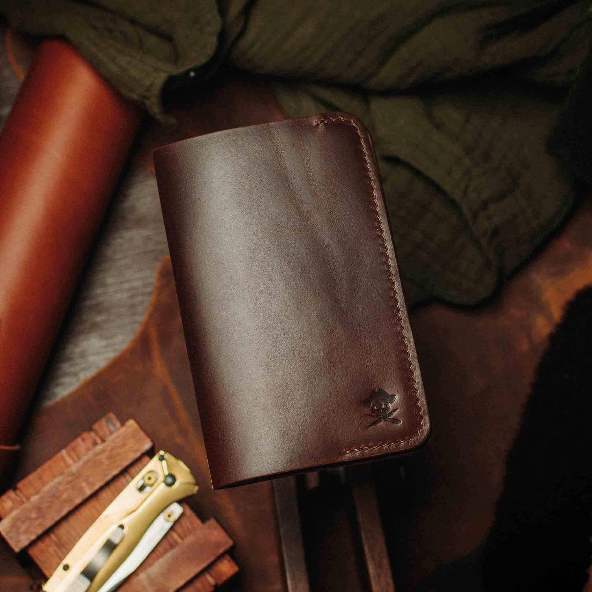 Field Notes Cover - Navigator | Leather Journal Holder | EDC Pirate Goods