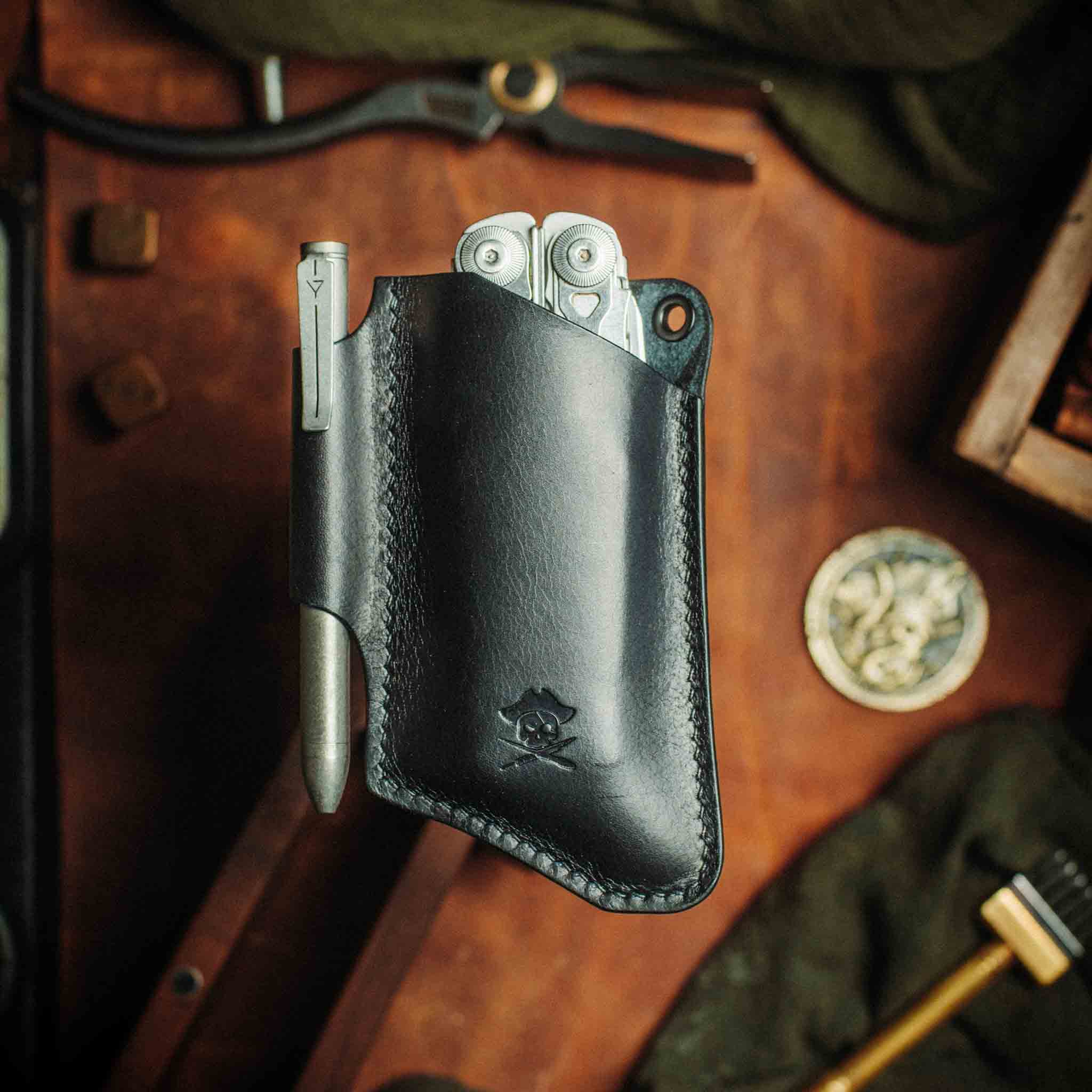 Knife Sheath - Sailor v3 | Leather EDC | Pocket Knife Holder Pirate Goods