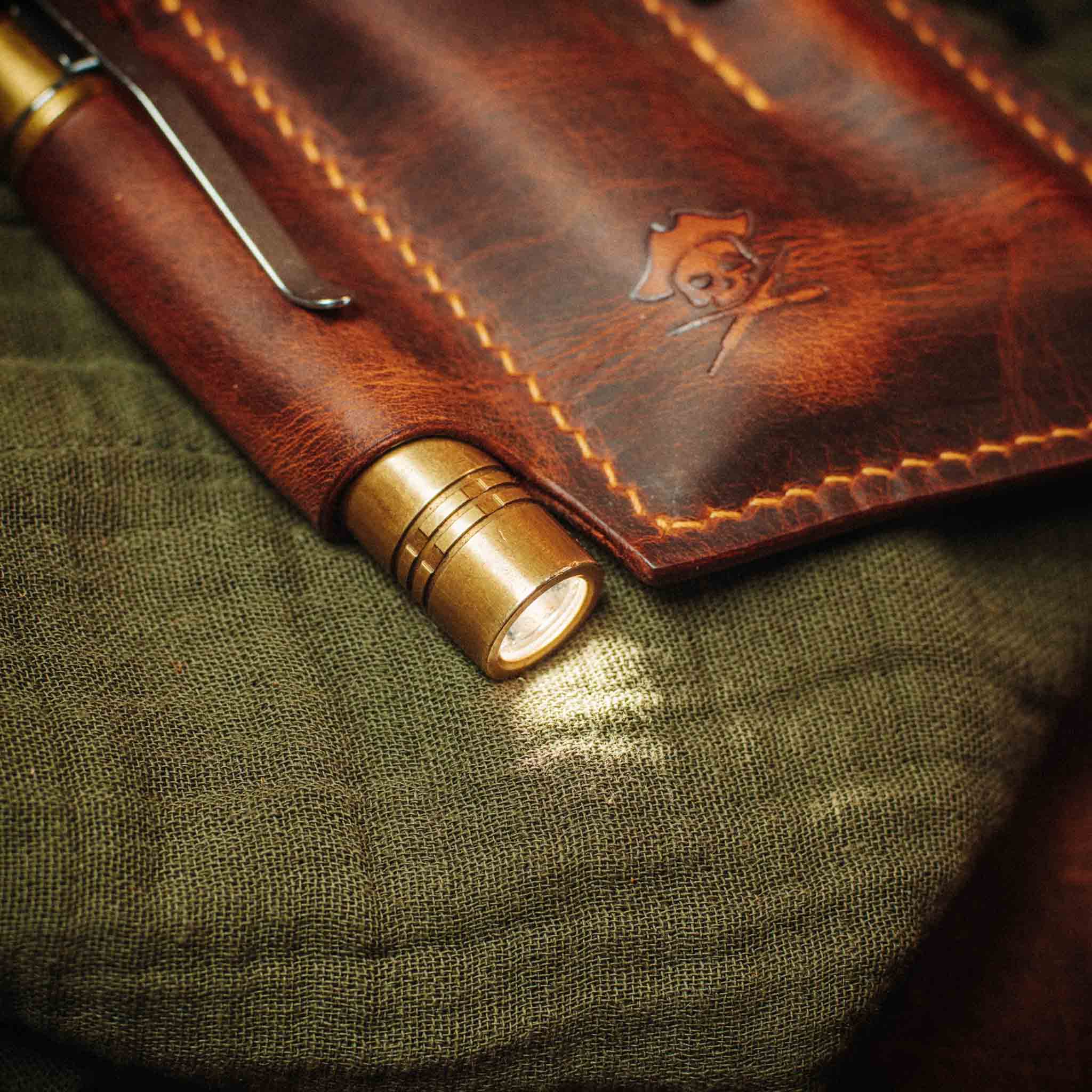 EDC Pocket Organizer - First Mate v3 | Leather Pocket Carrier Pirate Goods
