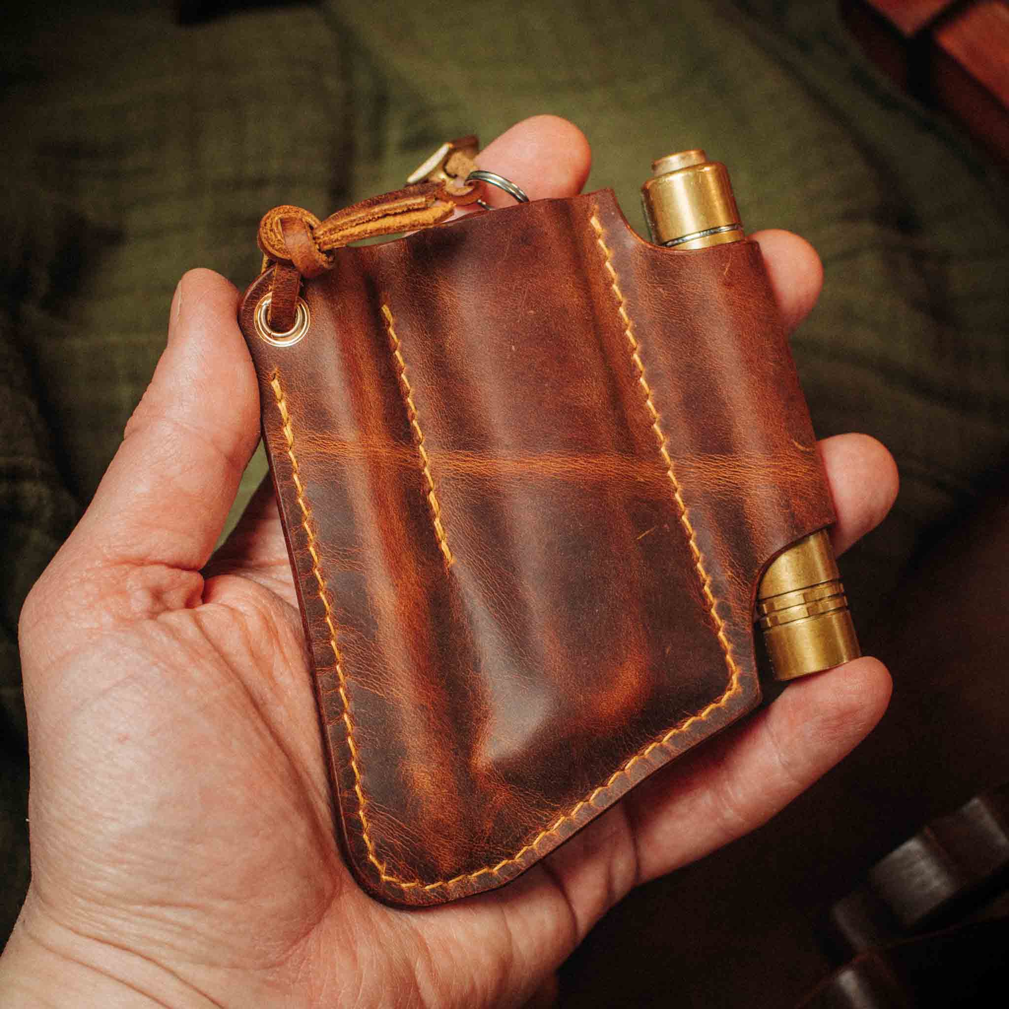 EDC Pocket Organizer - First Mate v3 | Leather Pocket Carrier Pirate Goods