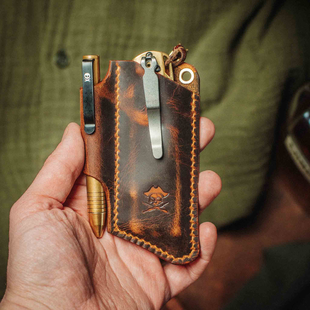 Knife Sheath - Sailor v3 | Leather EDC | Pocket Knife Holder Pirate Goods