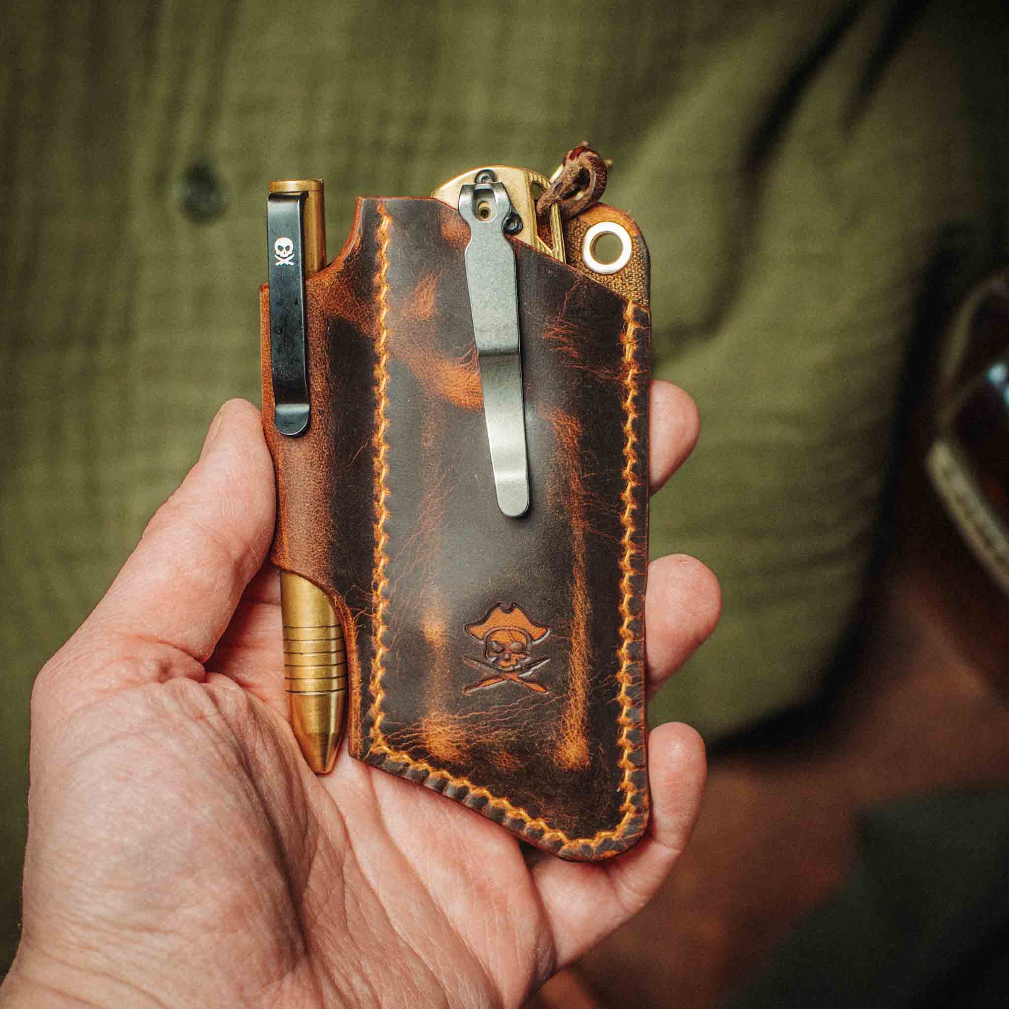 Knife Sheath - Sailor v3 | Leather EDC | Pocket Knife Holder Pirate Goods