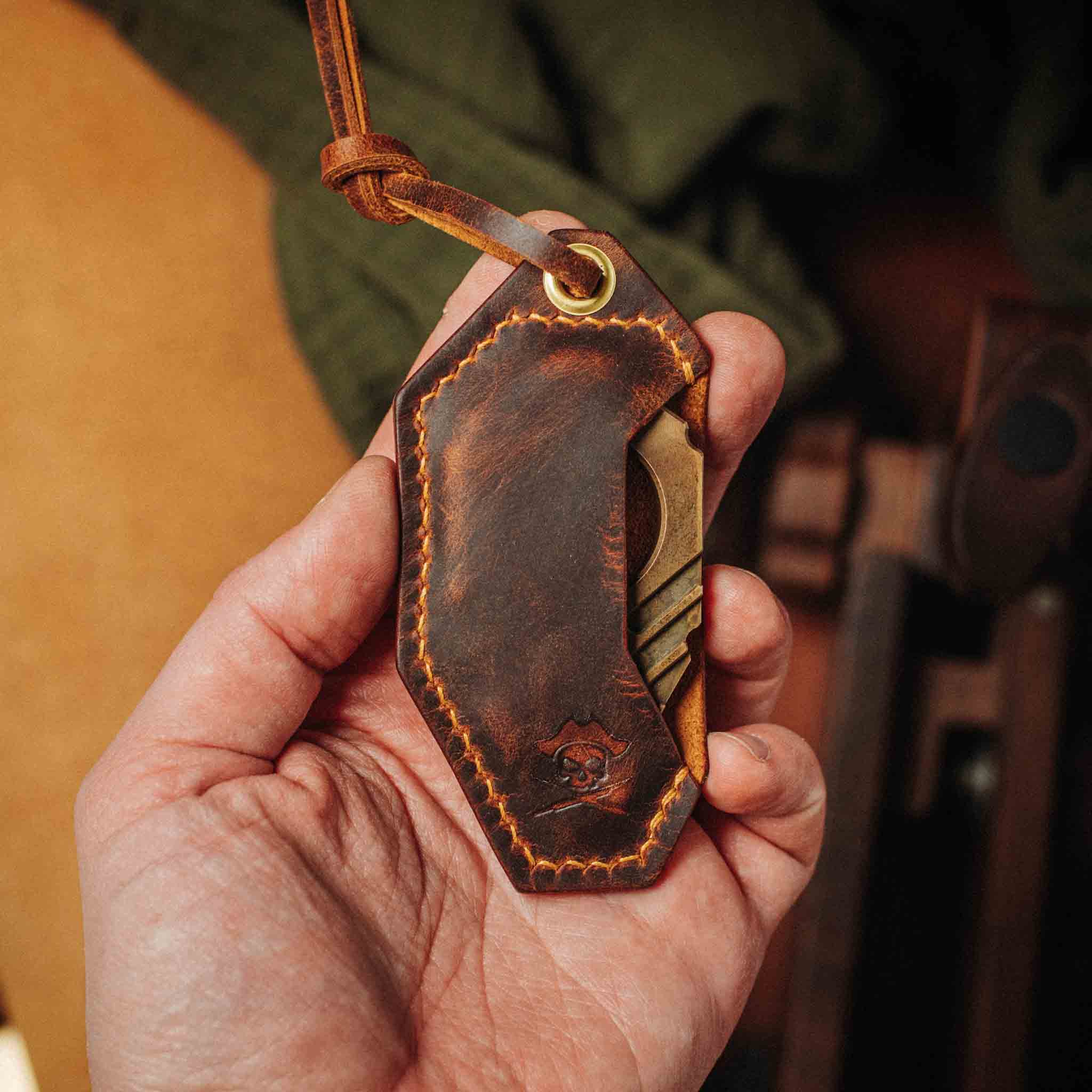 Pharaoh Bottle Opener Holder - King’s Pocket | Leather Case | Pharaoh Accessory Pirate Goods