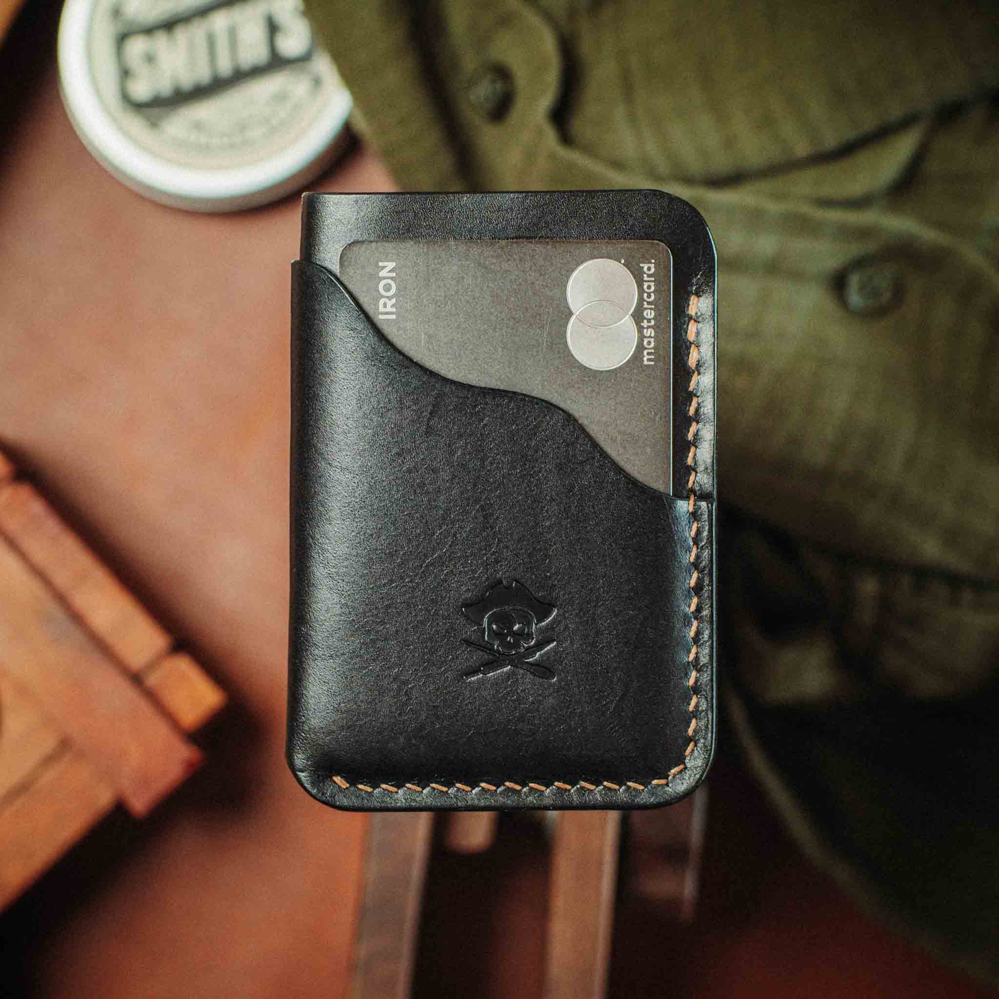 Slim Card Holder - Venturer v2 | Minimalist Leather Wallet | EDC Pirate Goods