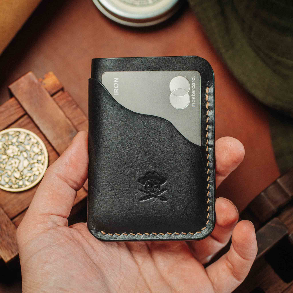 Slim Card Holder - Venturer v2 | Minimalist Leather Wallet | EDC Pirate Goods
