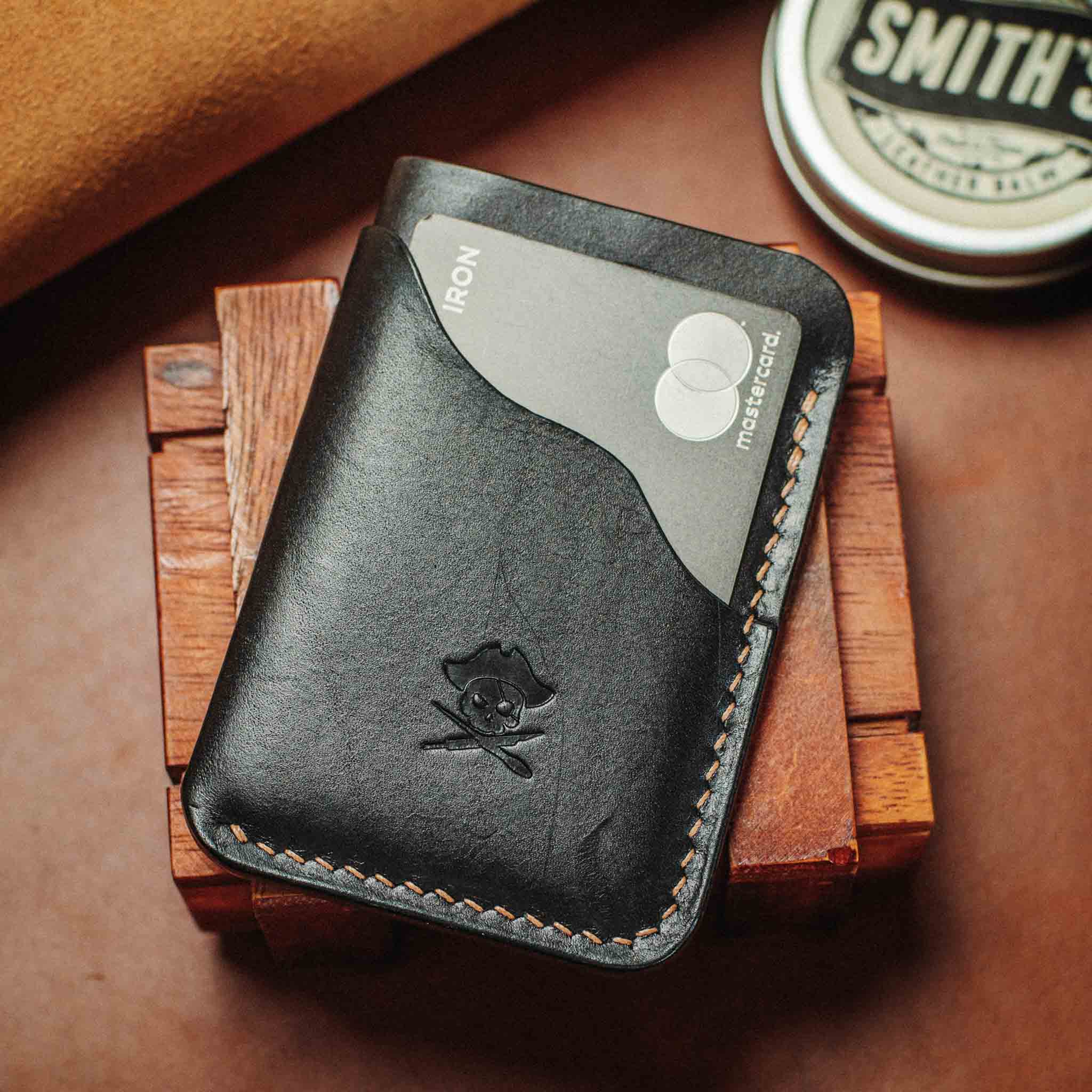 Slim Card Holder - Venturer v2 | Minimalist Leather Wallet | EDC Pirate Goods