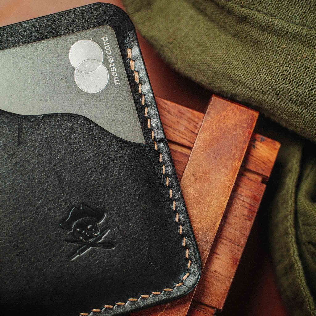 Slim Card Holder - Venturer v2 | Minimalist Leather Wallet | EDC Pirate Goods