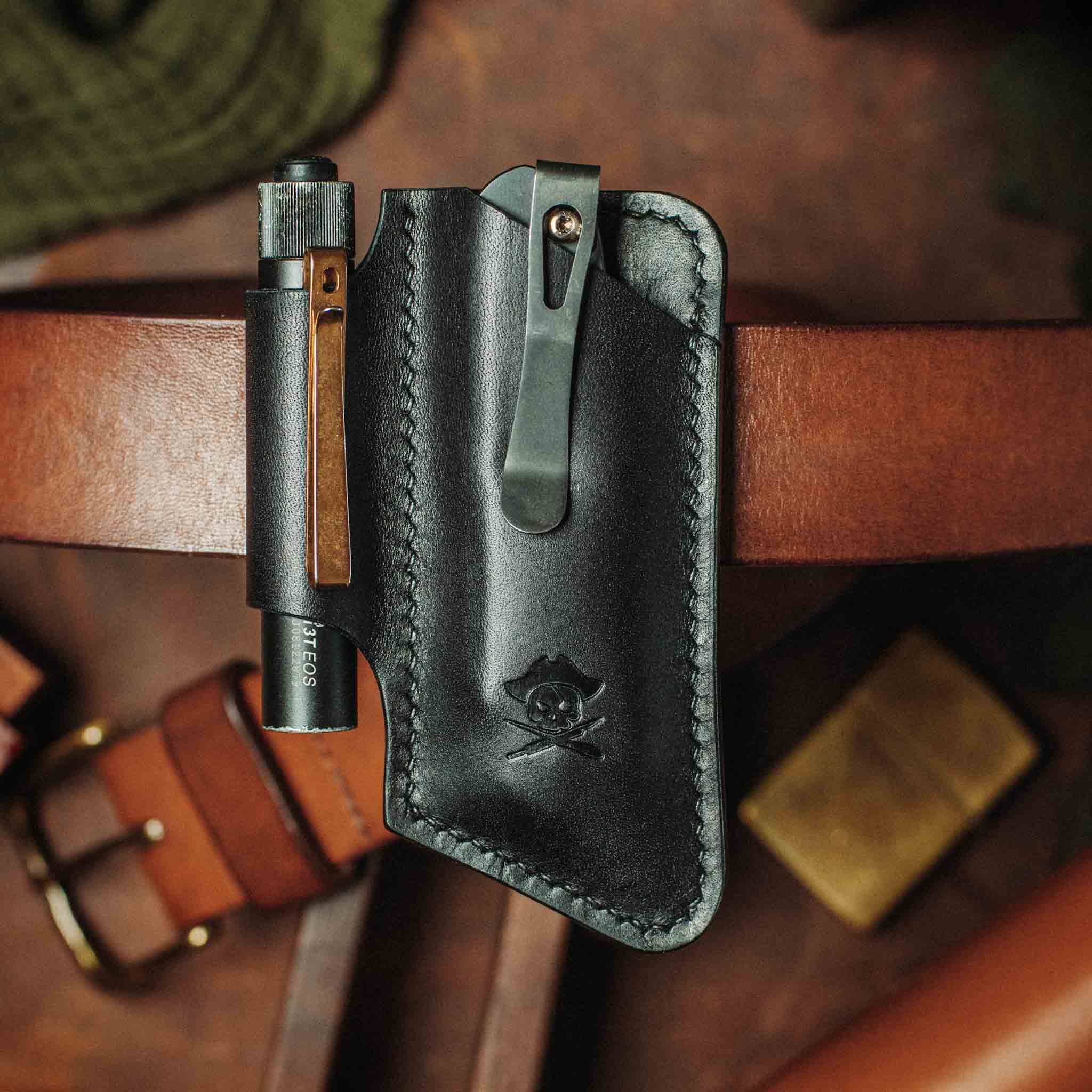 Belt Knife Sheath - Sailor v4 | Leather EDC | Knife Holder Pirate Goods