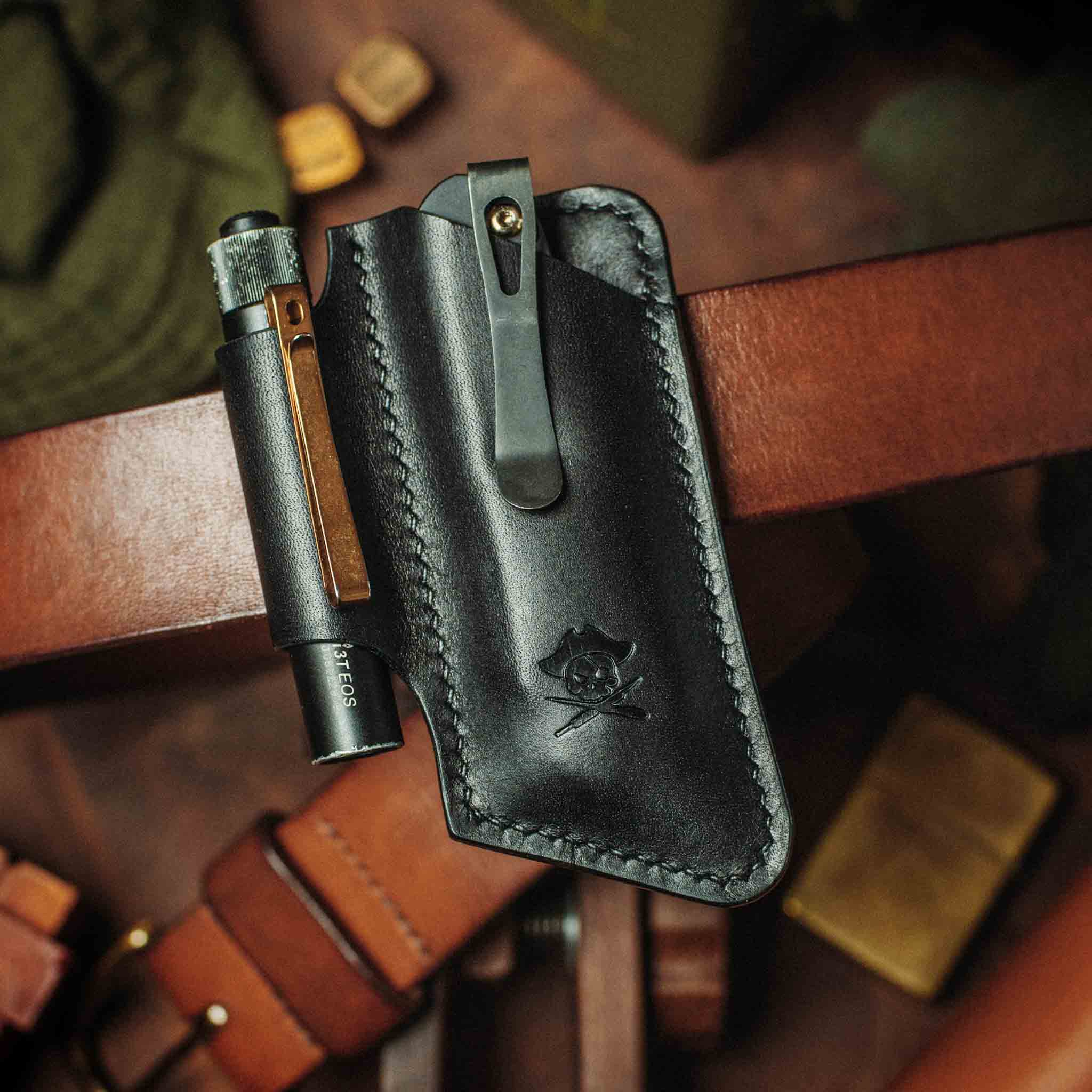 Belt Knife Sheath - Sailor v4 | Leather EDC | Knife Holder Pirate Goods