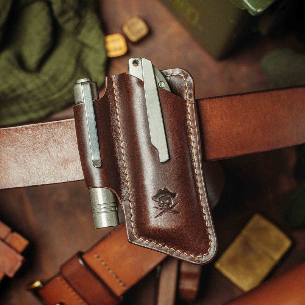 Belt Knife Sheath - Sailor v4 | Leather EDC | Knife Holder Pirate Goods