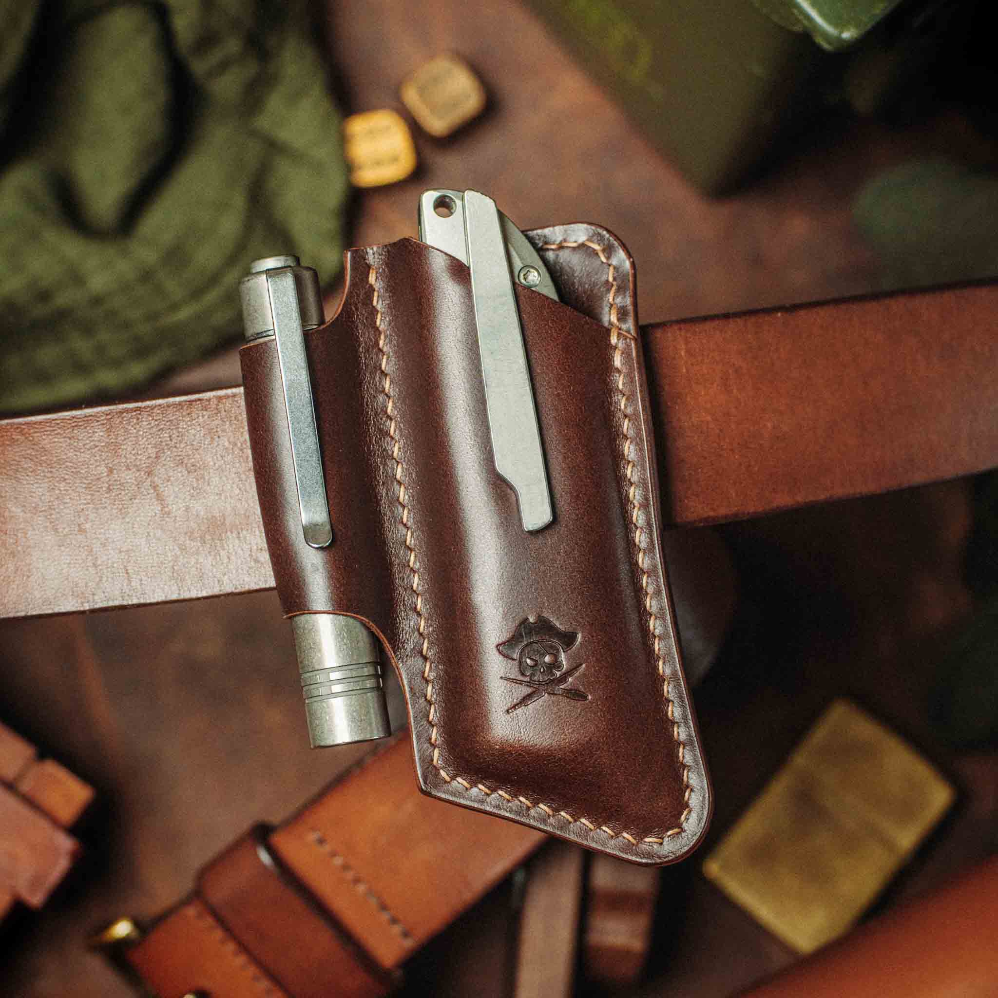 Belt Knife Sheath - Sailor v4 | Leather EDC | Knife Holder Pirate Goods