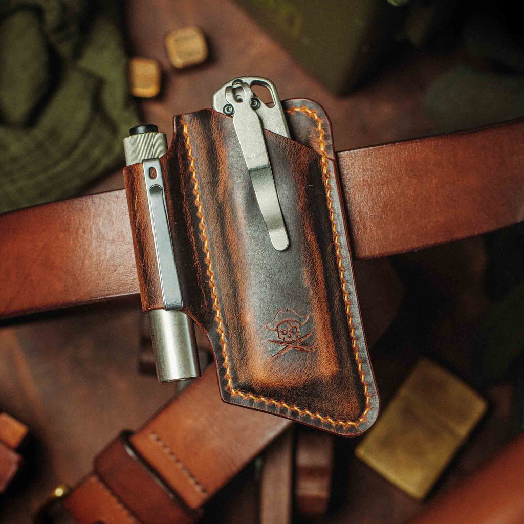 Belt Knife Sheath - Sailor v4 | Leather EDC | Knife Holder Pirate Goods
