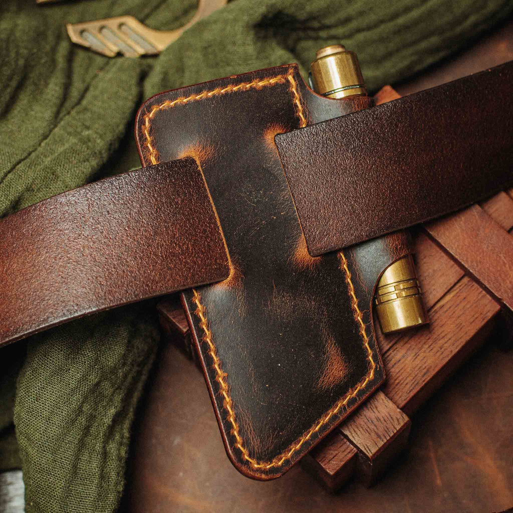 Belt Knife Sheath - Sailor v4 | Leather EDC | Knife Holder Pirate Goods