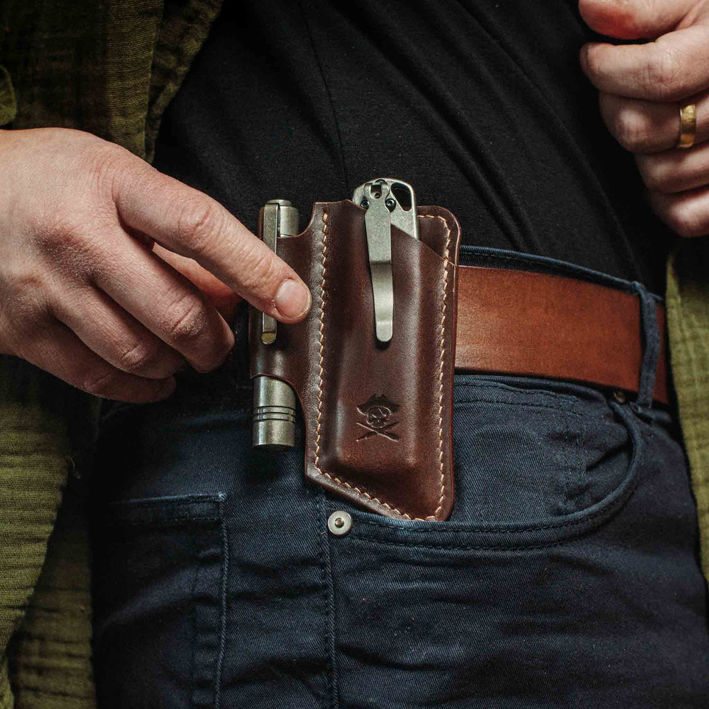 Belt Knife Sheath - Sailor v4 | Leather EDC | Knife Holder Pirate Goods