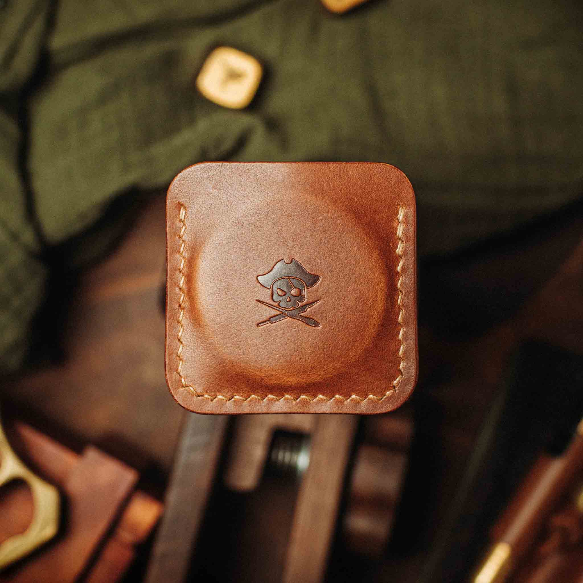 Challenge Coin Holder - Peso Pocket v3 | Leather Coin Case | Handcrafted EDC Pirate Goods
