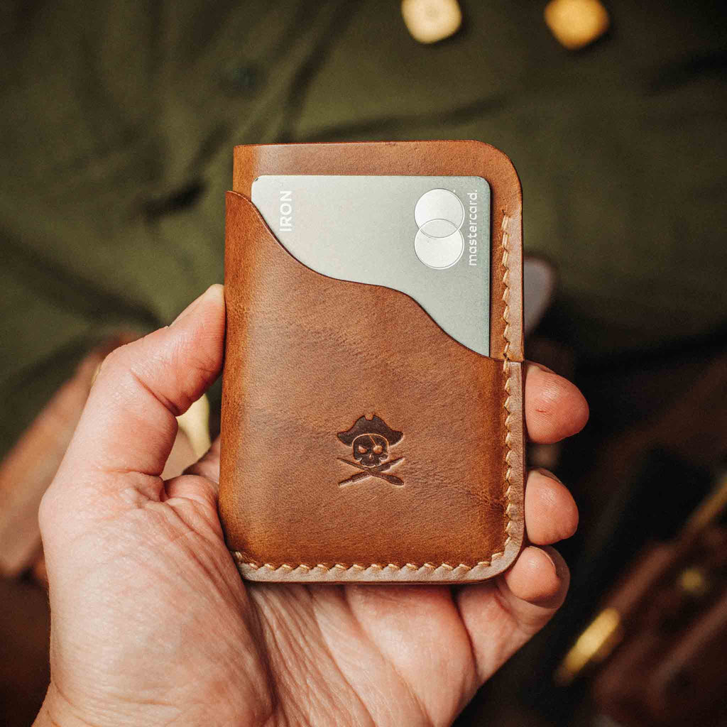 Slim Card Holder - Venturer v2 | Minimalist Leather Wallet | EDC Pirate Goods