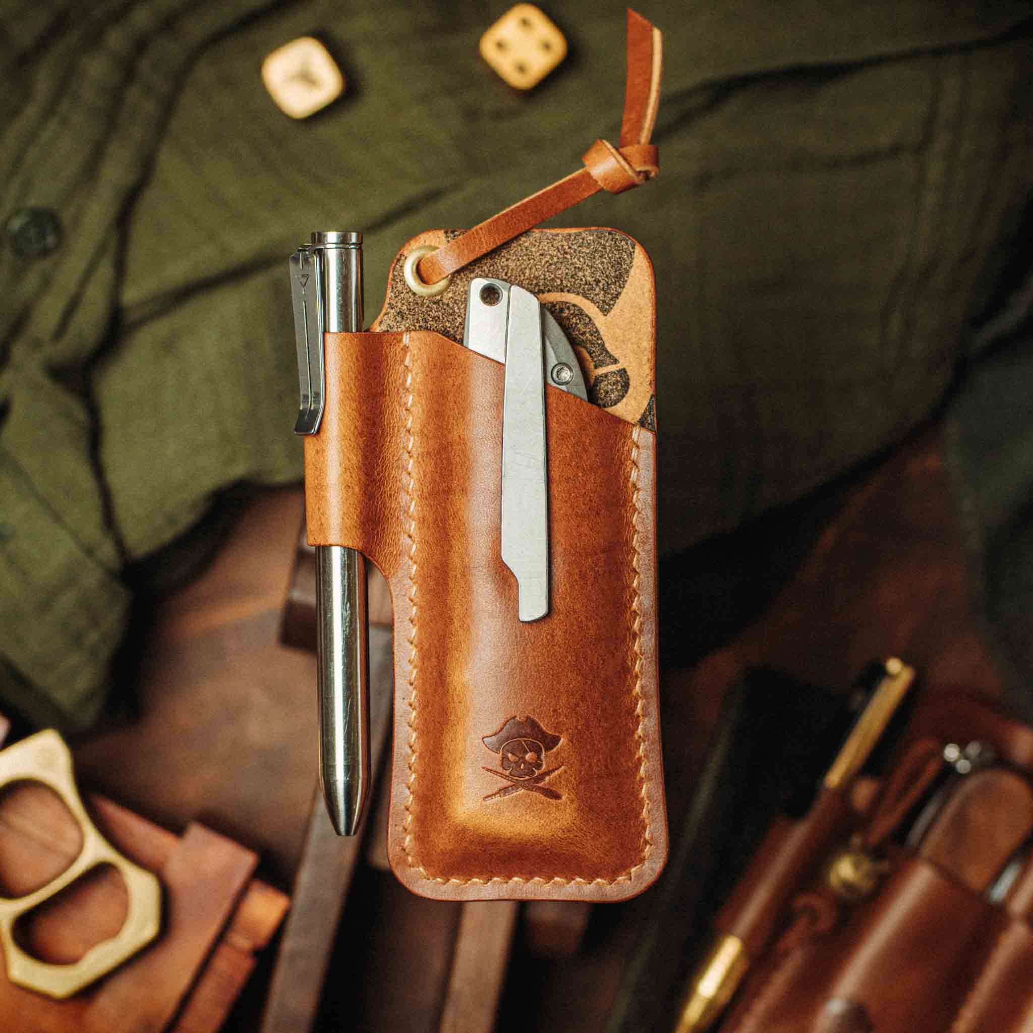 Knife Sheath - Sailor | Leather EDC | Pocket Knife Holder Pirate Goods