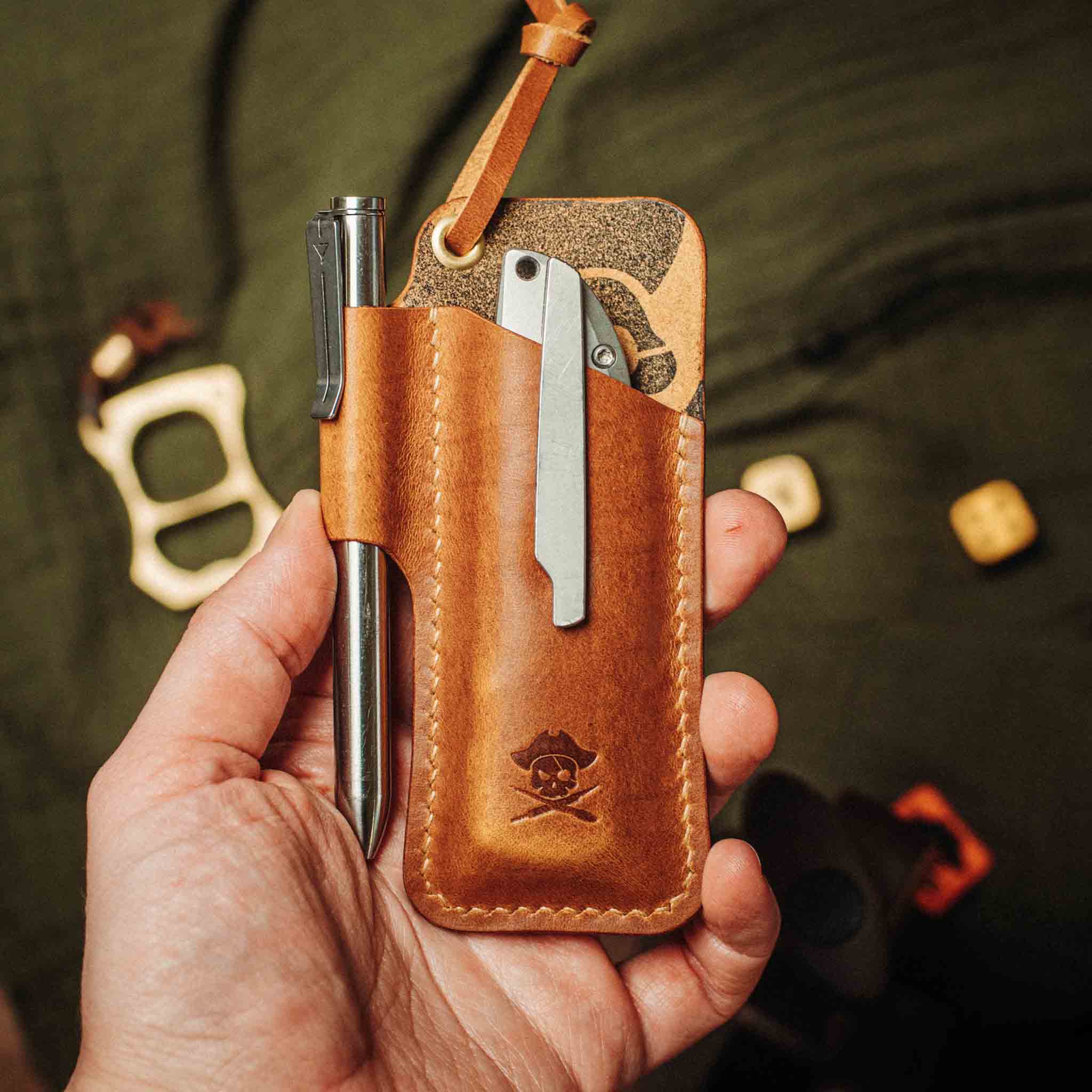 Knife Sheath - Sailor | Leather EDC | Pocket Knife Holder Pirate Goods