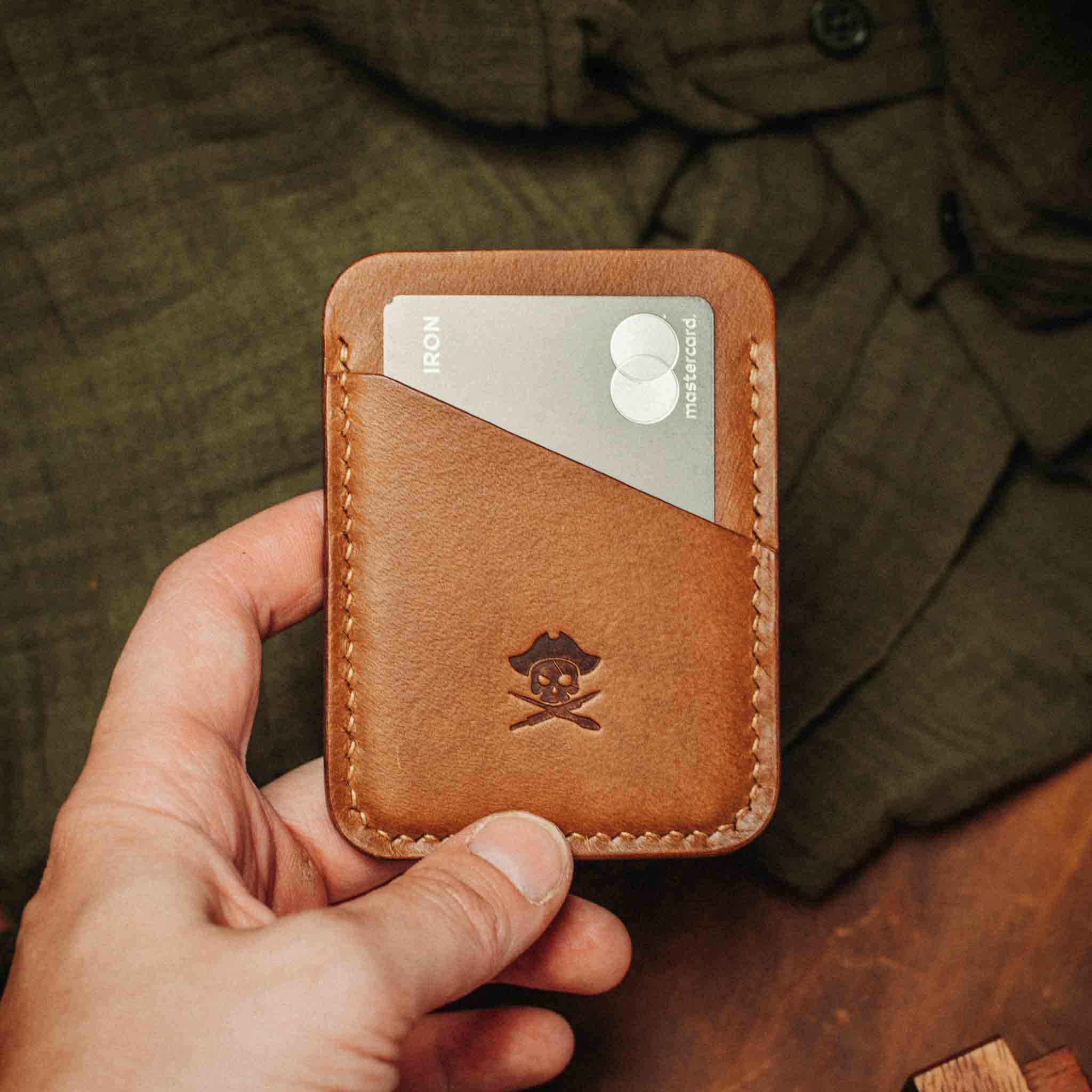 Slim Leather Wallet - Boatswain v3 | Minimalist Card Holder | EDC Pirate Goods