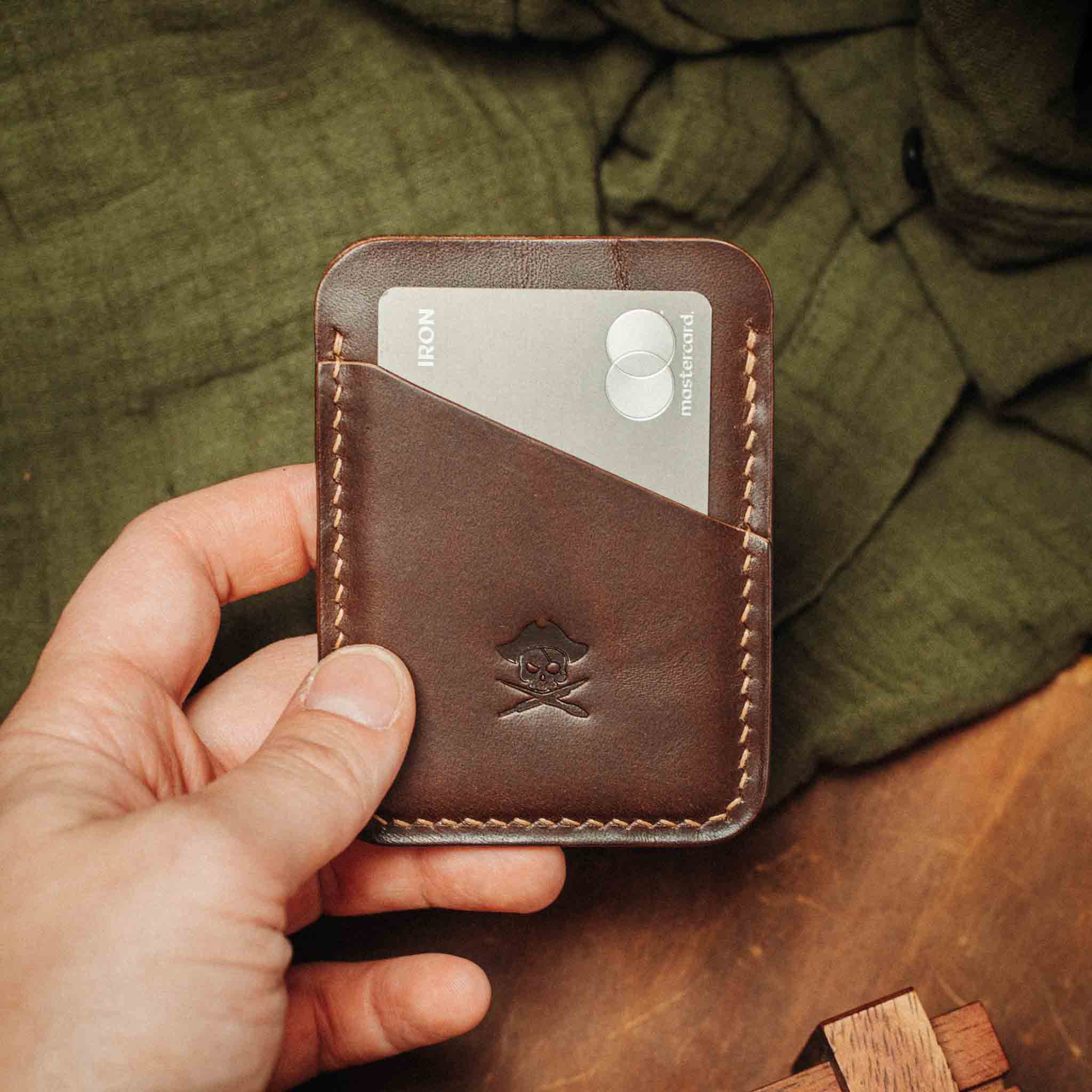 Slim Leather Wallet - Boatswain v3 | Minimalist Card Holder | EDC Pirate Goods