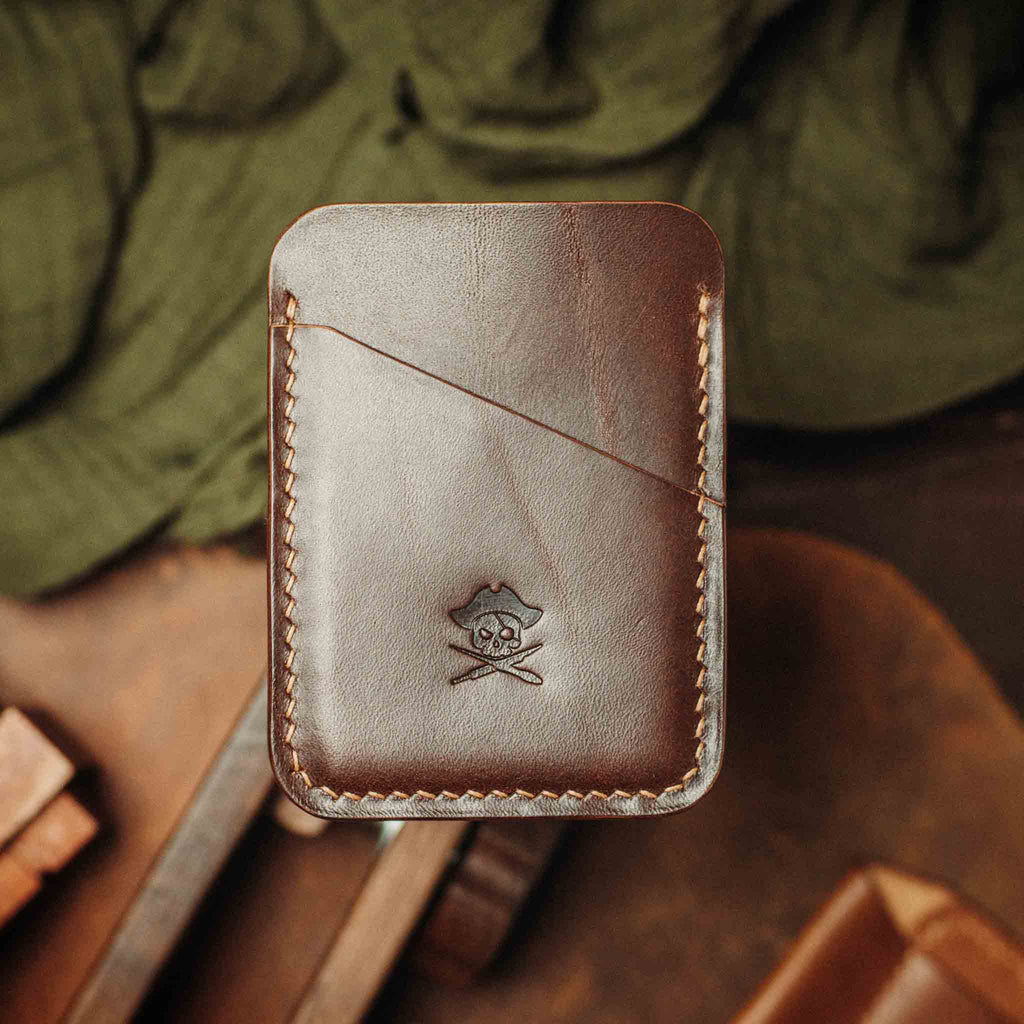 Slim Leather Wallet - Boatswain v3 | Minimalist Card Holder | EDC Pirate Goods