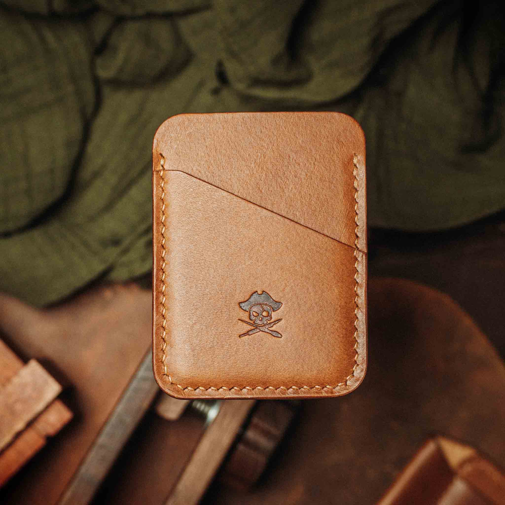 Slim Leather Wallet - Boatswain v3 | Minimalist Card Holder | EDC Pirate Goods