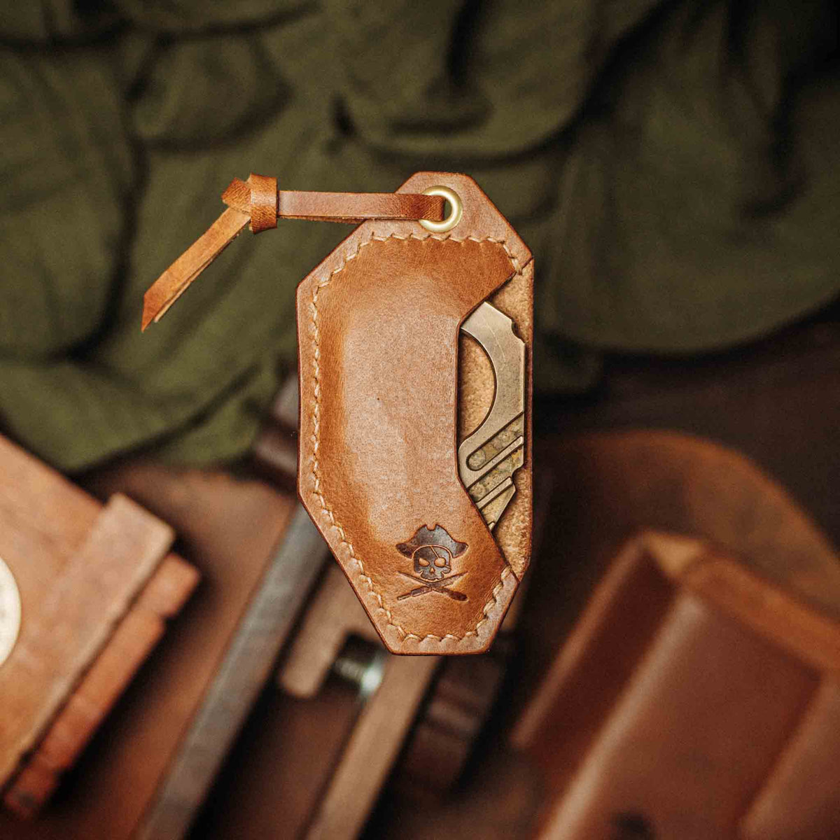 Pharaoh Bottle Opener Holder - King’s Pocket | Leather Case | Pharaoh Accessory Pirate Goods