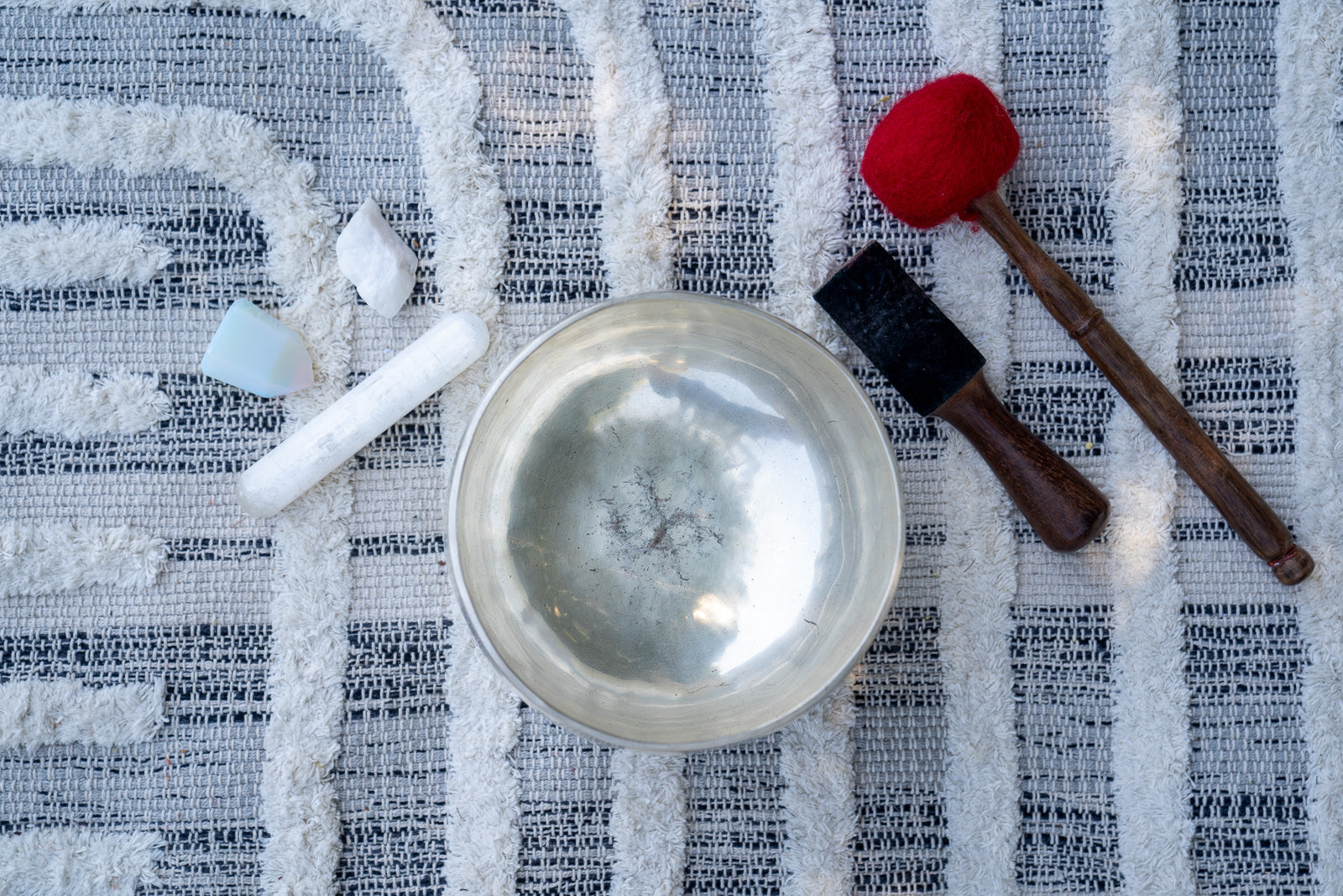 Silver New Moon Singing Bowl Set Sukha Sound Healing & Singing Bowls
