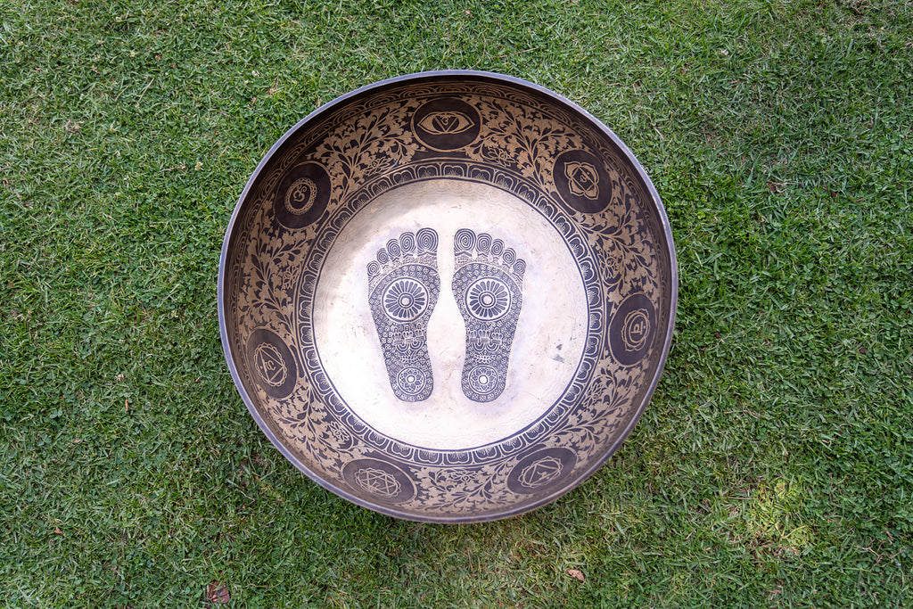 "Portal of Love" Foot Singing Bowl - 22 inches Sukha Sound Healing & Singing Bowls