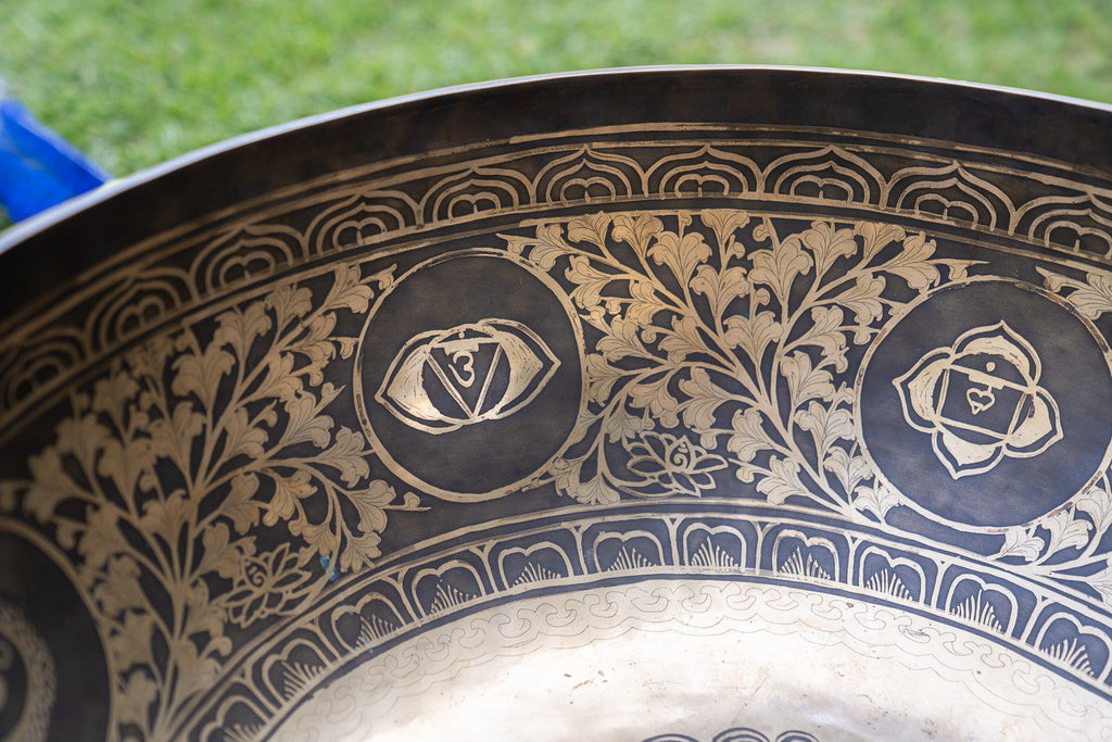 "Portal of Love" Foot Singing Bowl - 22 inches Sukha Sound Healing & Singing Bowls