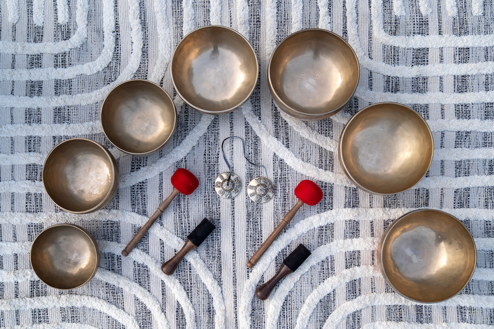 Matte Singing Bowl Set Sukha Sound Healing & Singing Bowls