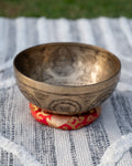 Root Chakra Medicine Buddha Art Bowl in C Sukha Sound Healing & Singing Bowls