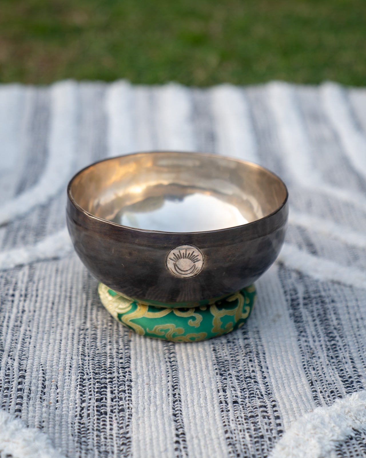 Heart Chakra New Moon Singing Bowl in F Sukha Sound Healing & Singing Bowls