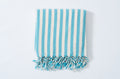 Girit Turquoise Cotton Linen Towel Eastern Woven