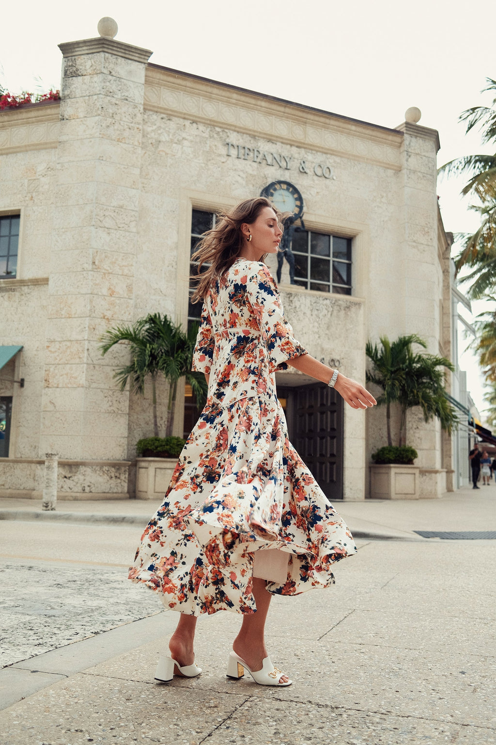 FLORAL PIPING DRESS profile-nyc