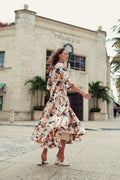 FLORAL PIPING DRESS profile-nyc