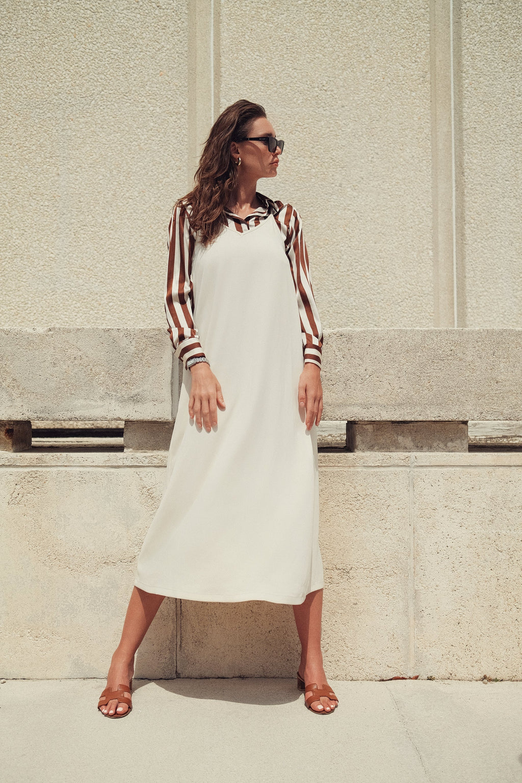 V STRAPPY SLIP DRESS profile-nyc