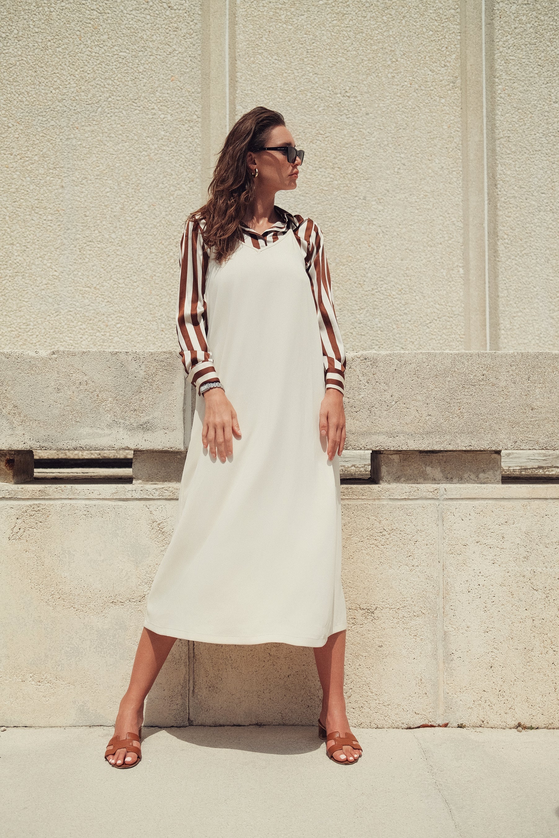 V STRAPPY SLIP DRESS profile-nyc