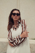STRIPED  SILKY BLOUSE profile-nyc