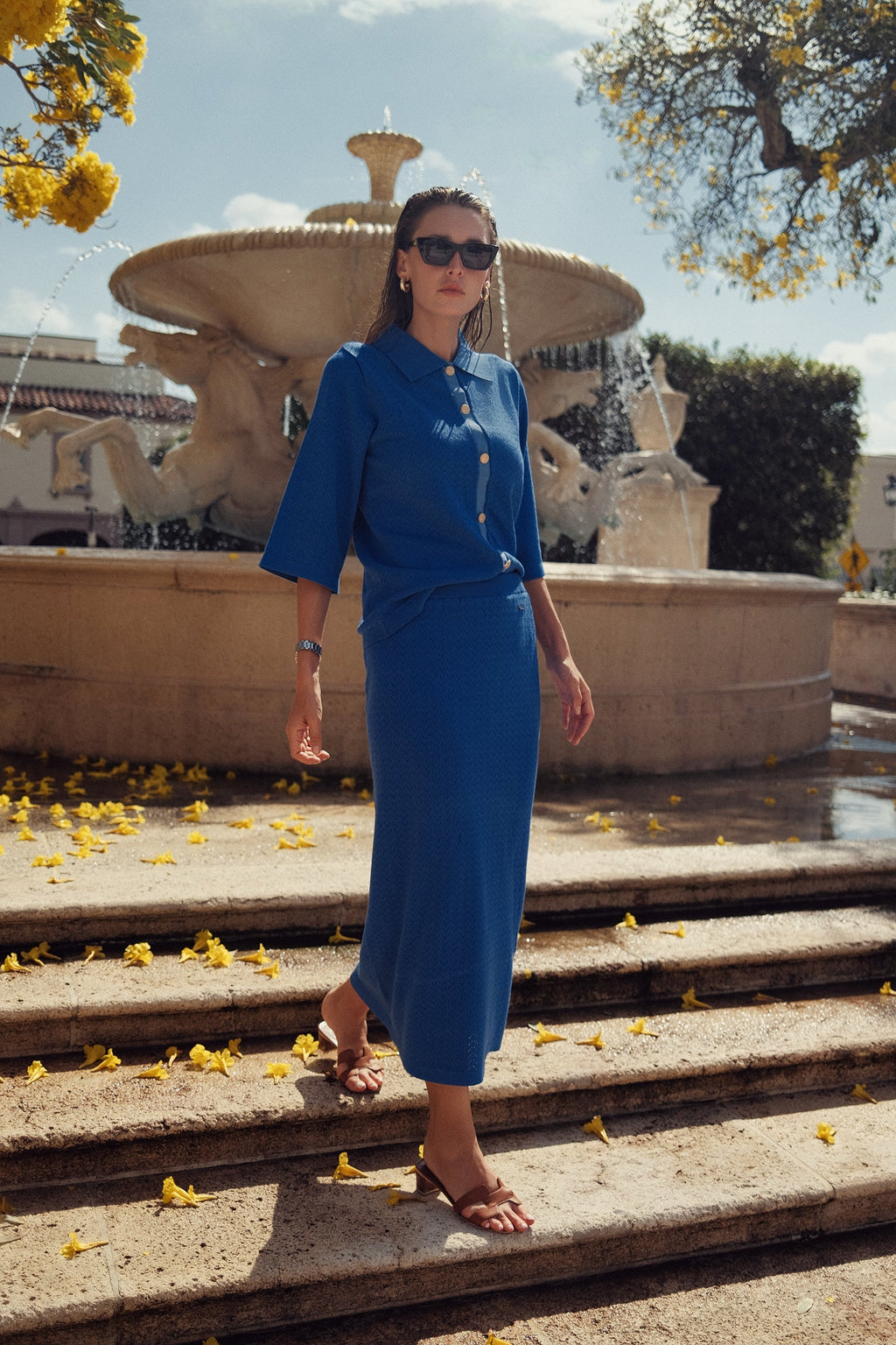EYELET KNIT SKIRT profile-nyc