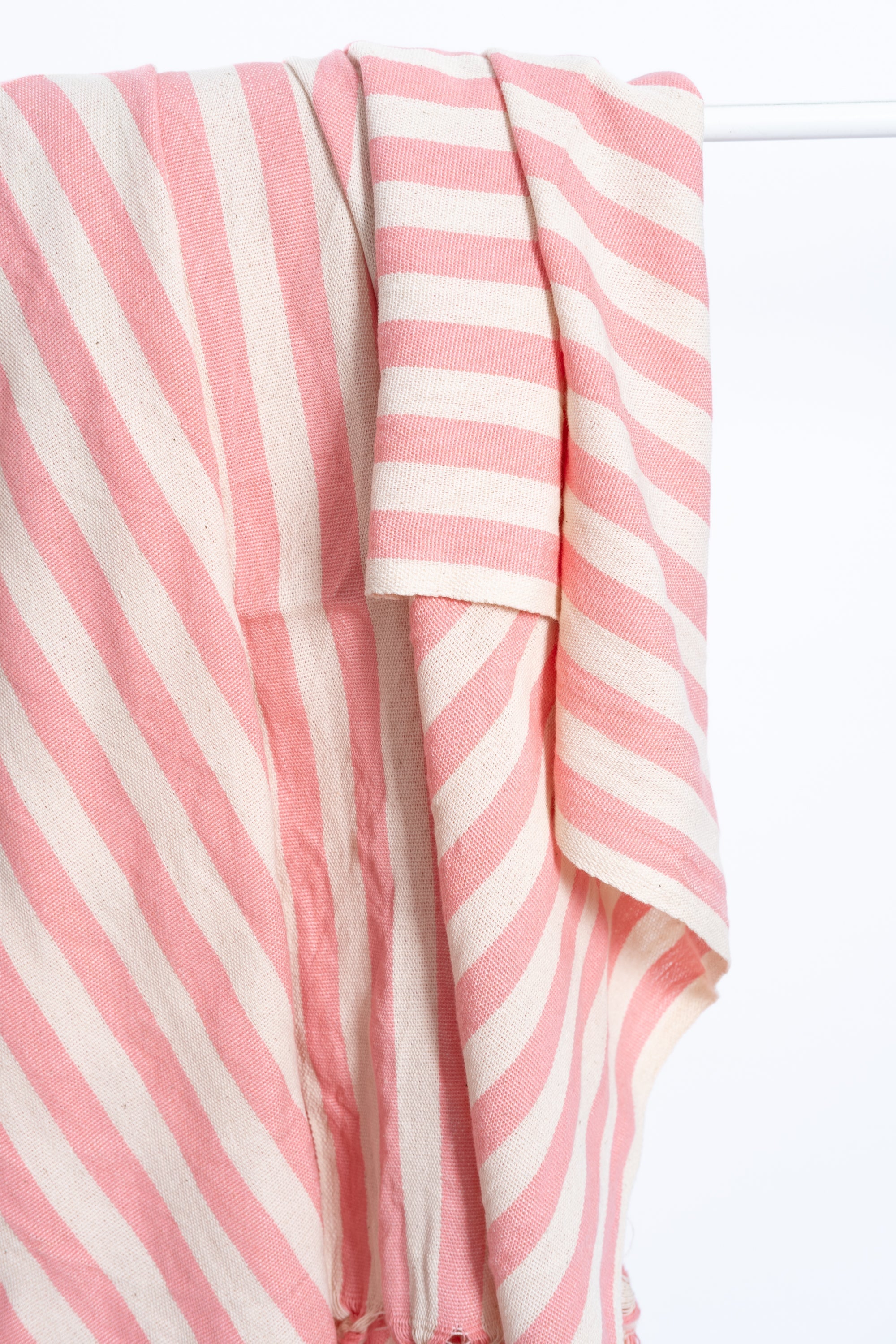 Girit Pink Cotton Linen Towel Eastern Woven