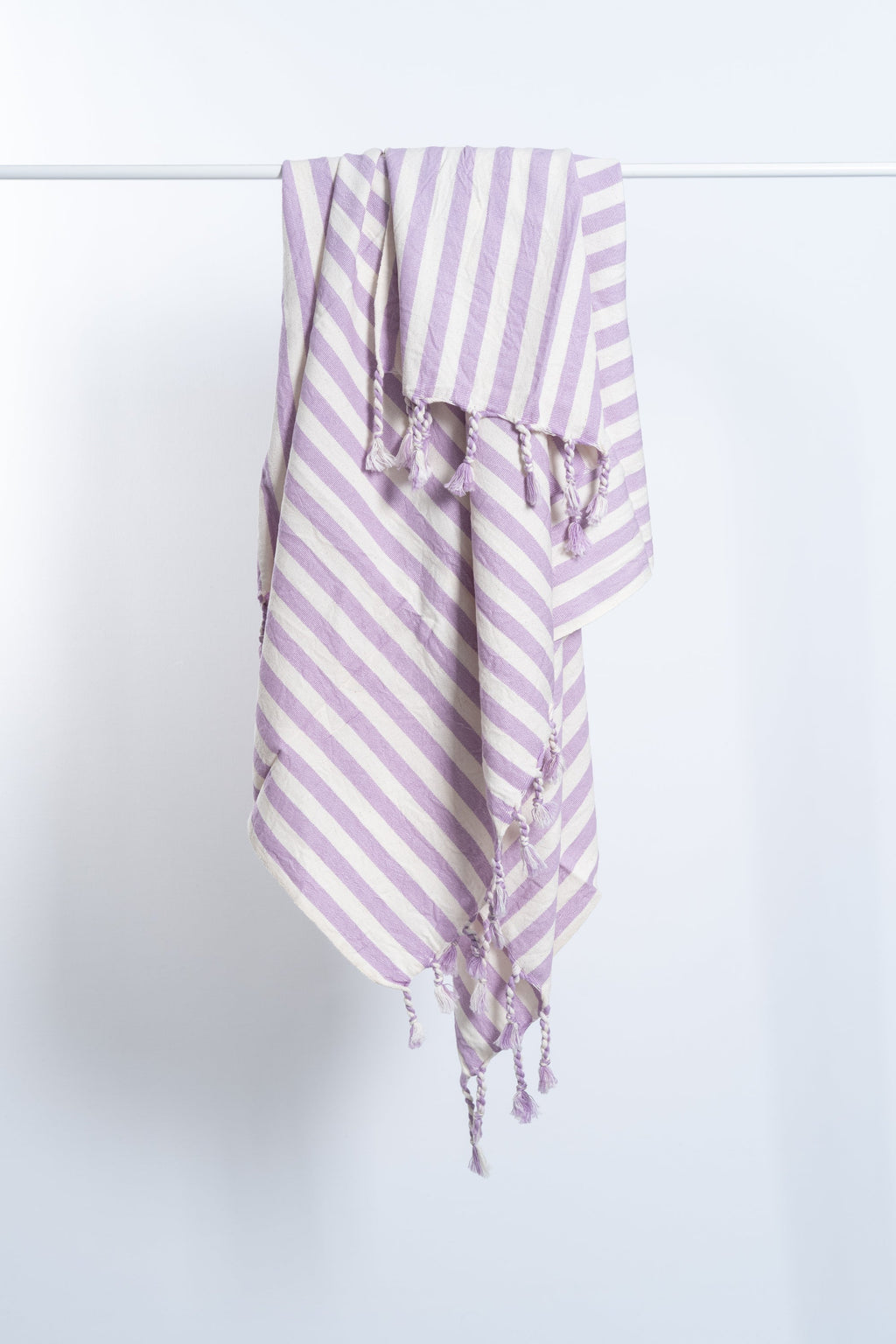 Girit Lilac Cotton Linen Towel Eastern Woven