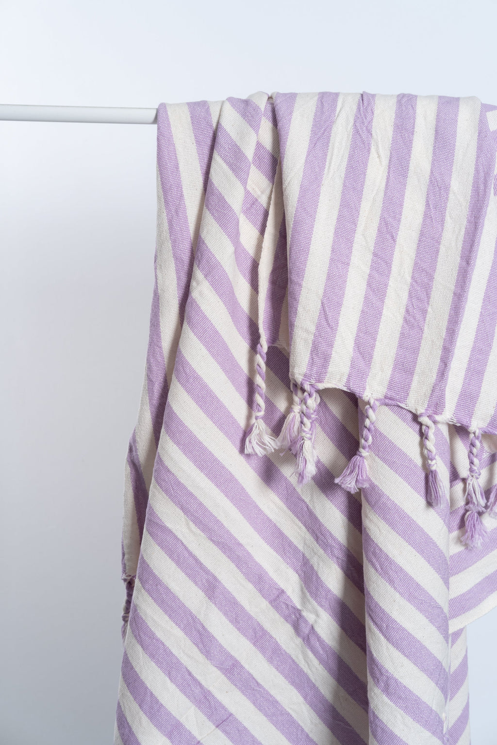 Girit Lilac Cotton Linen Towel Eastern Woven
