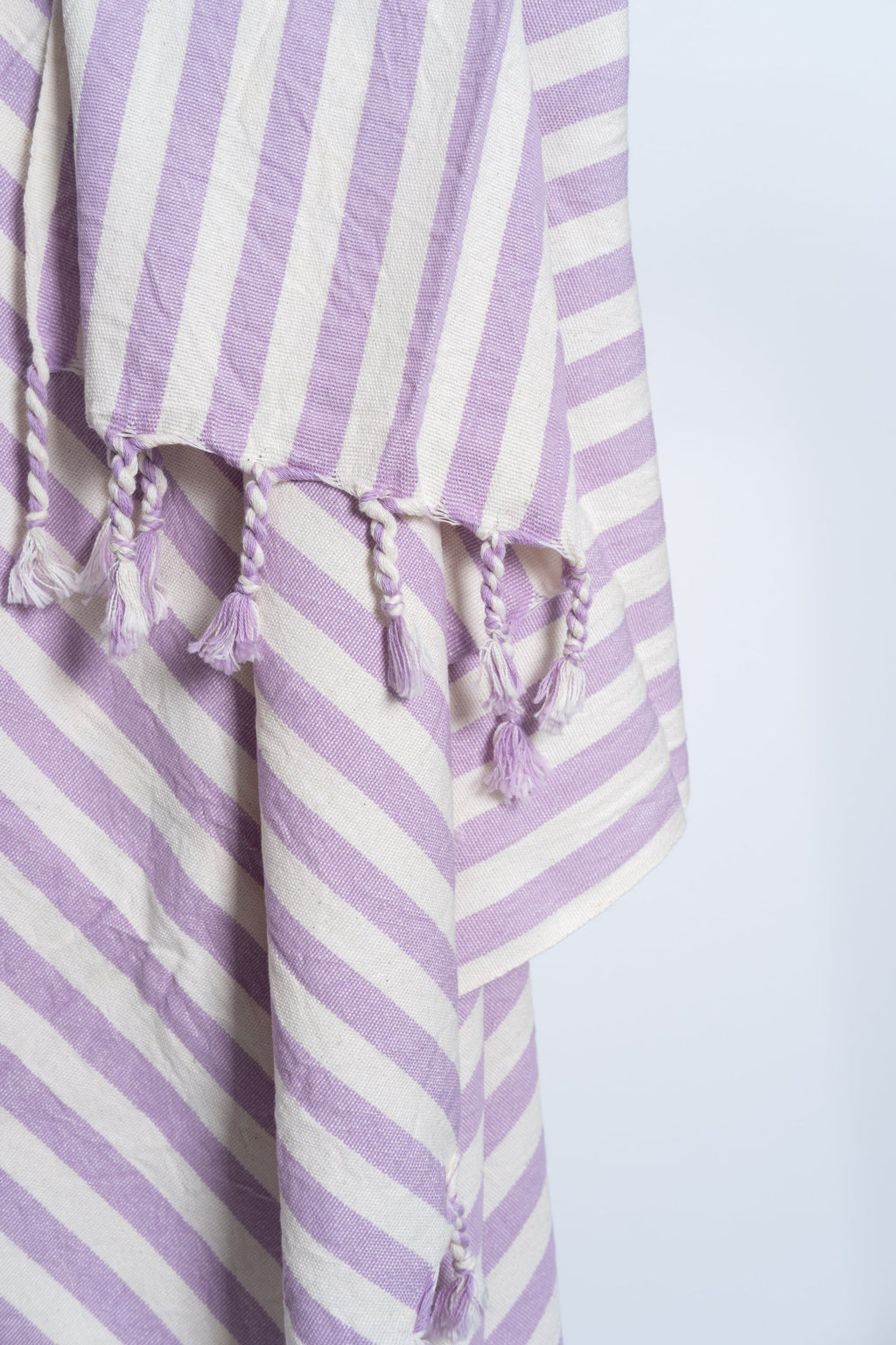 Girit Lilac Cotton Linen Towel Eastern Woven