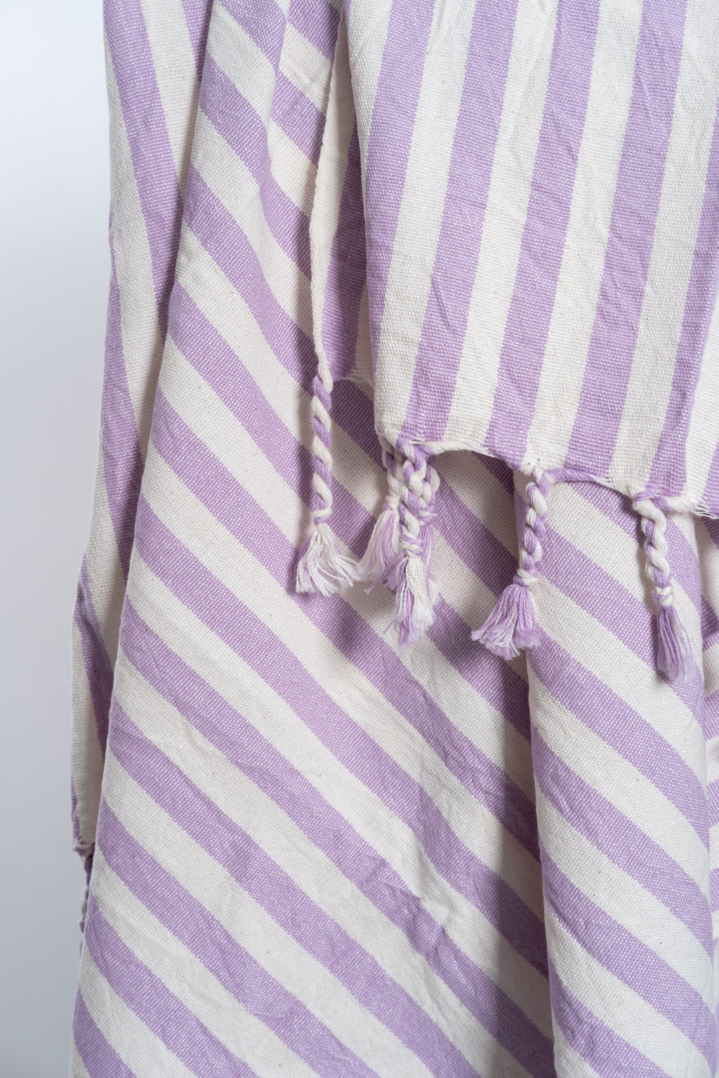 Girit Lilac Cotton Linen Towel Eastern Woven