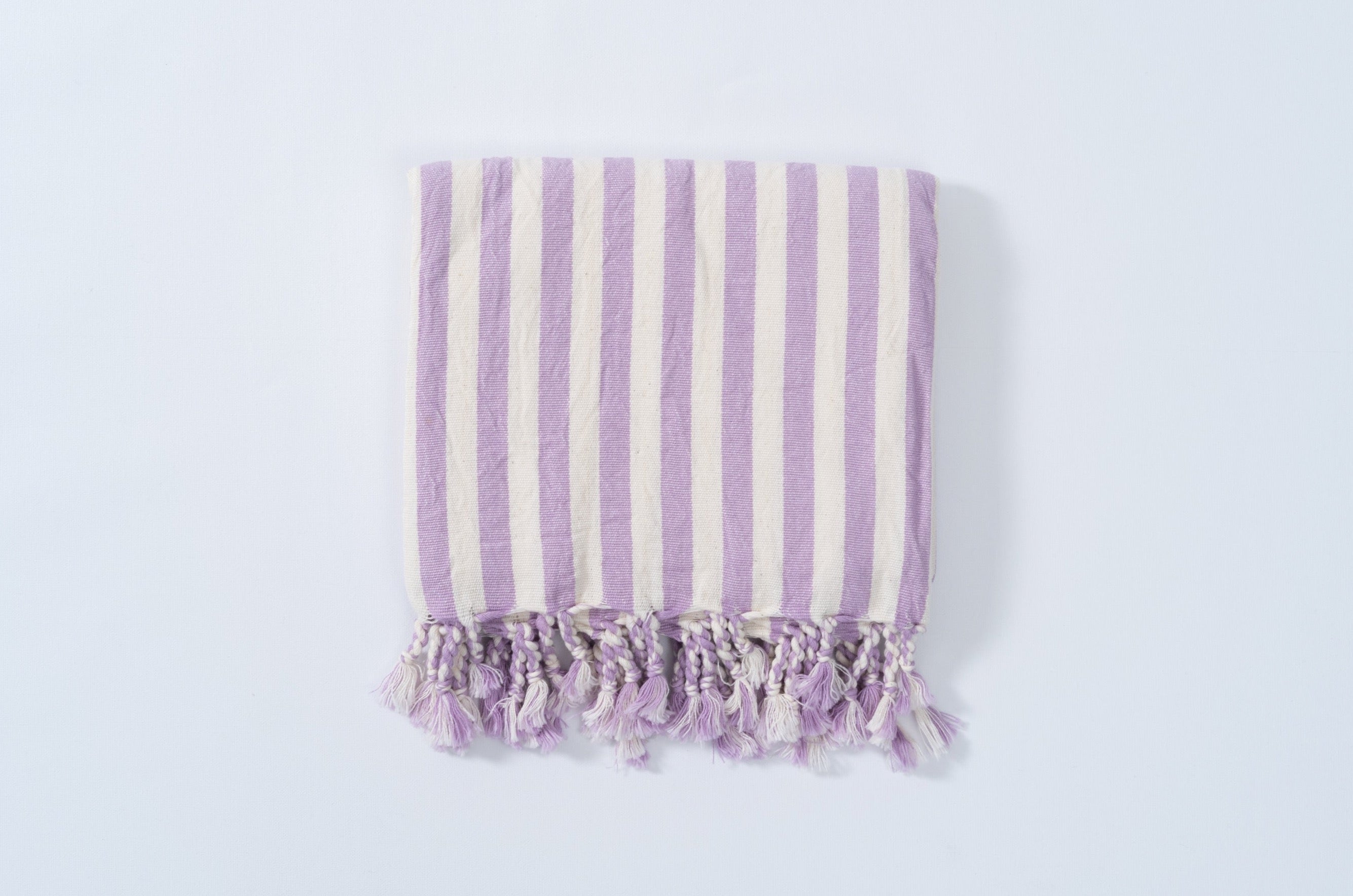 Girit Lilac Cotton Linen Towel Eastern Woven