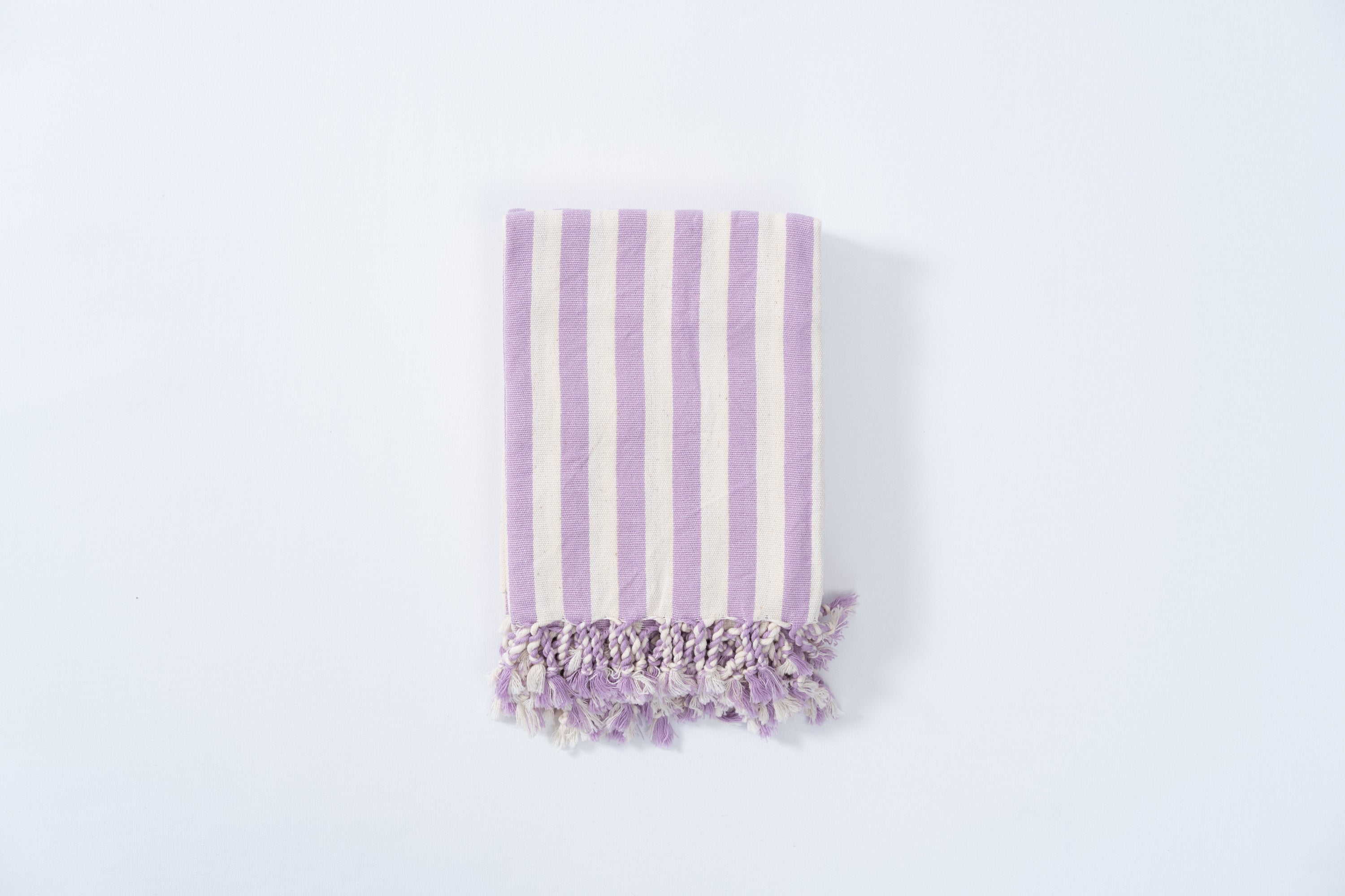 Girit Lilac Cotton Linen Towel Eastern Woven
