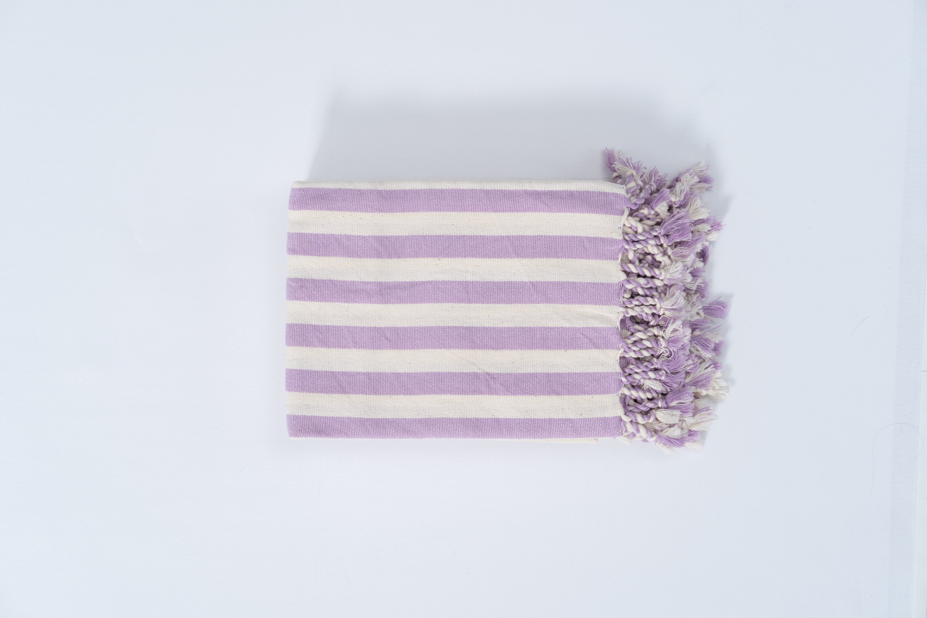 Girit Lilac Cotton Linen Towel Eastern Woven
